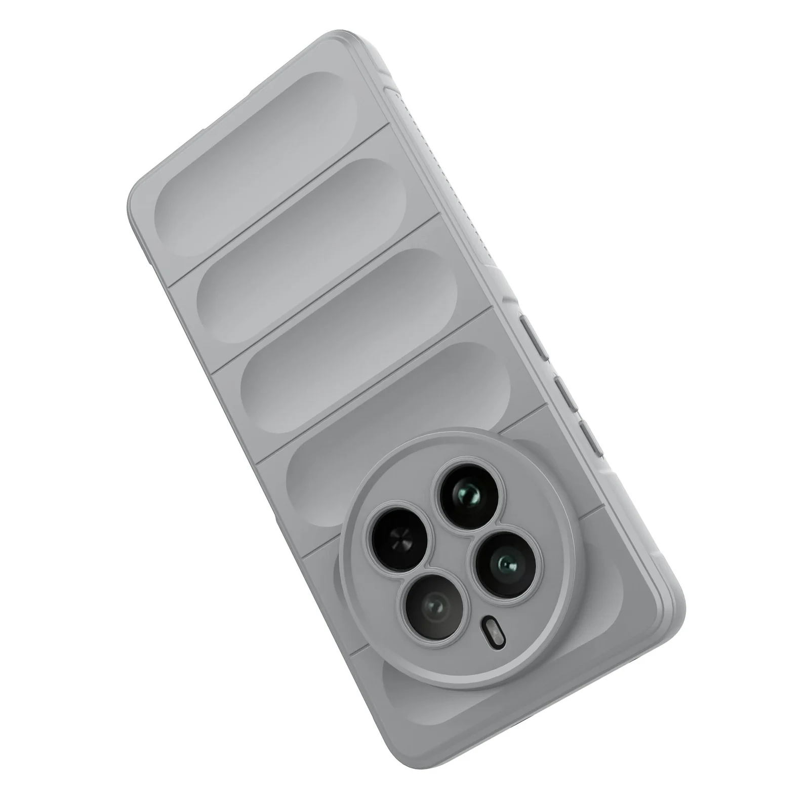 DL3 Mobilak Soft Silicone Protective Case for realme 12 Pro / realme 12 Pro Plus with Camera Protection and Shockproof Design - Gray