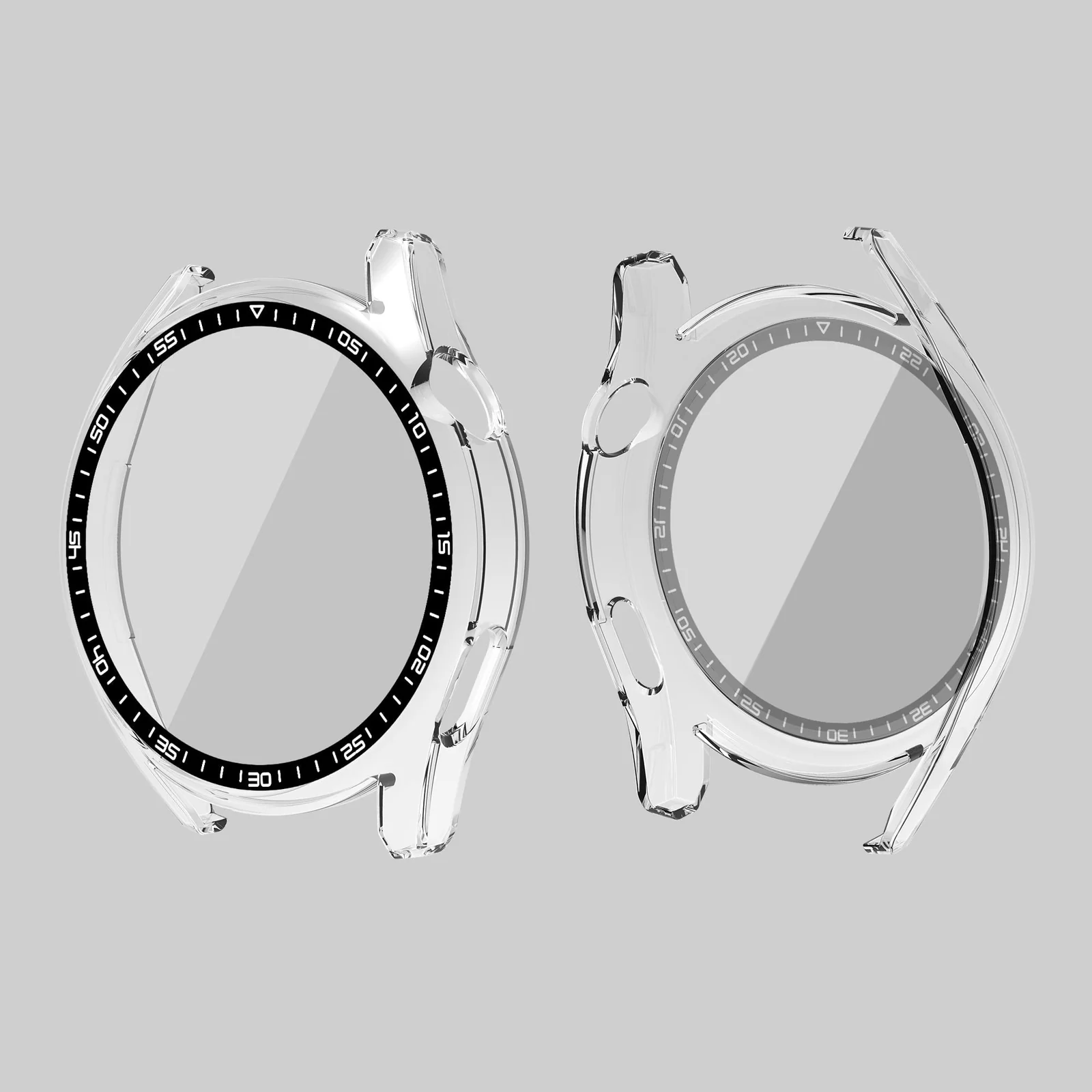 DL3 Mobilak Protective Watch Cover with Screen Protector for Huawei Watch GT3 46mm, Slim, lightweight profile - Clear