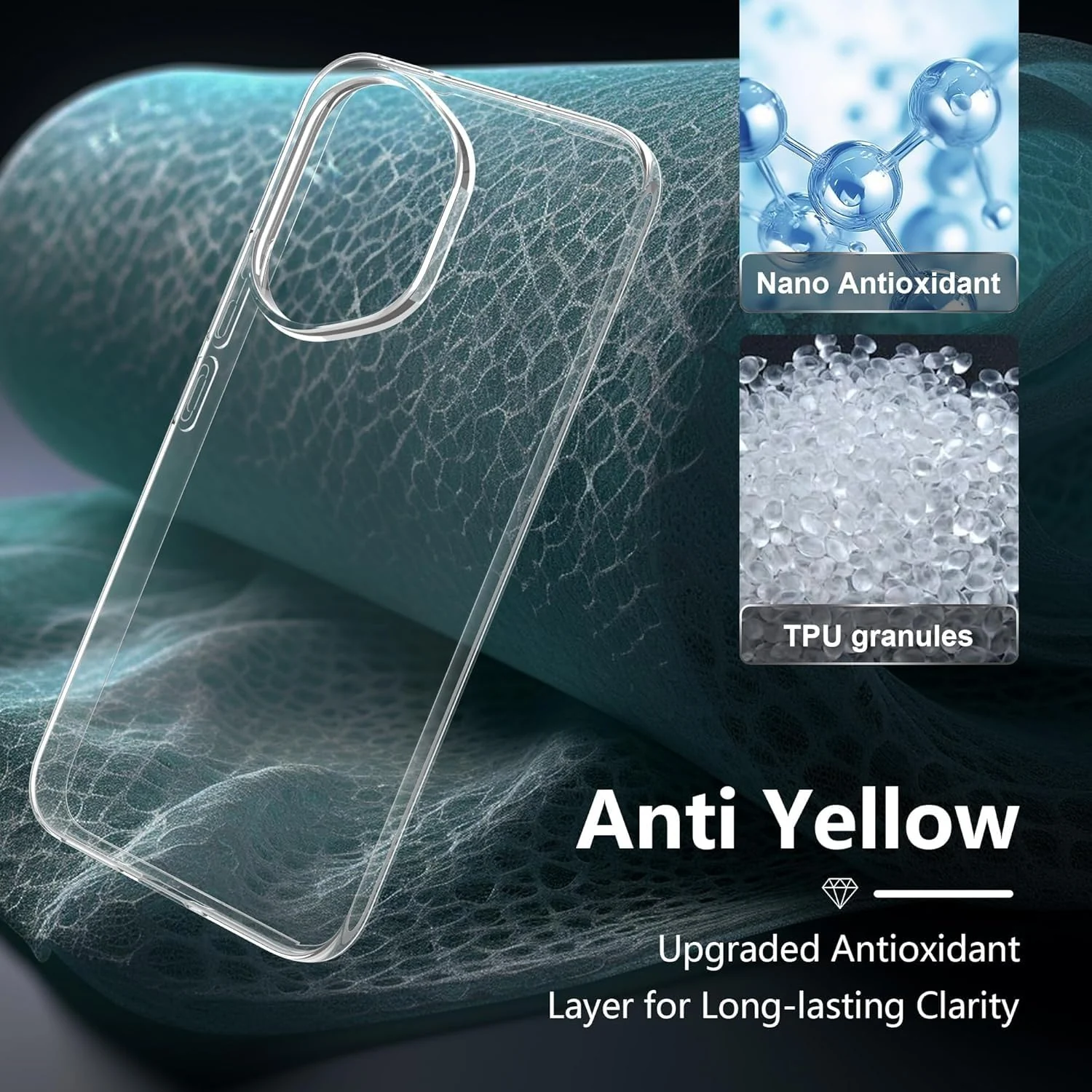 DL3 Mobilak Case Compatible with Honor 400 5G, Case Crystal Soft TPU Gel Case Flexible Silicone Anti-Scratch Camera Protection TPU Cover - Clear