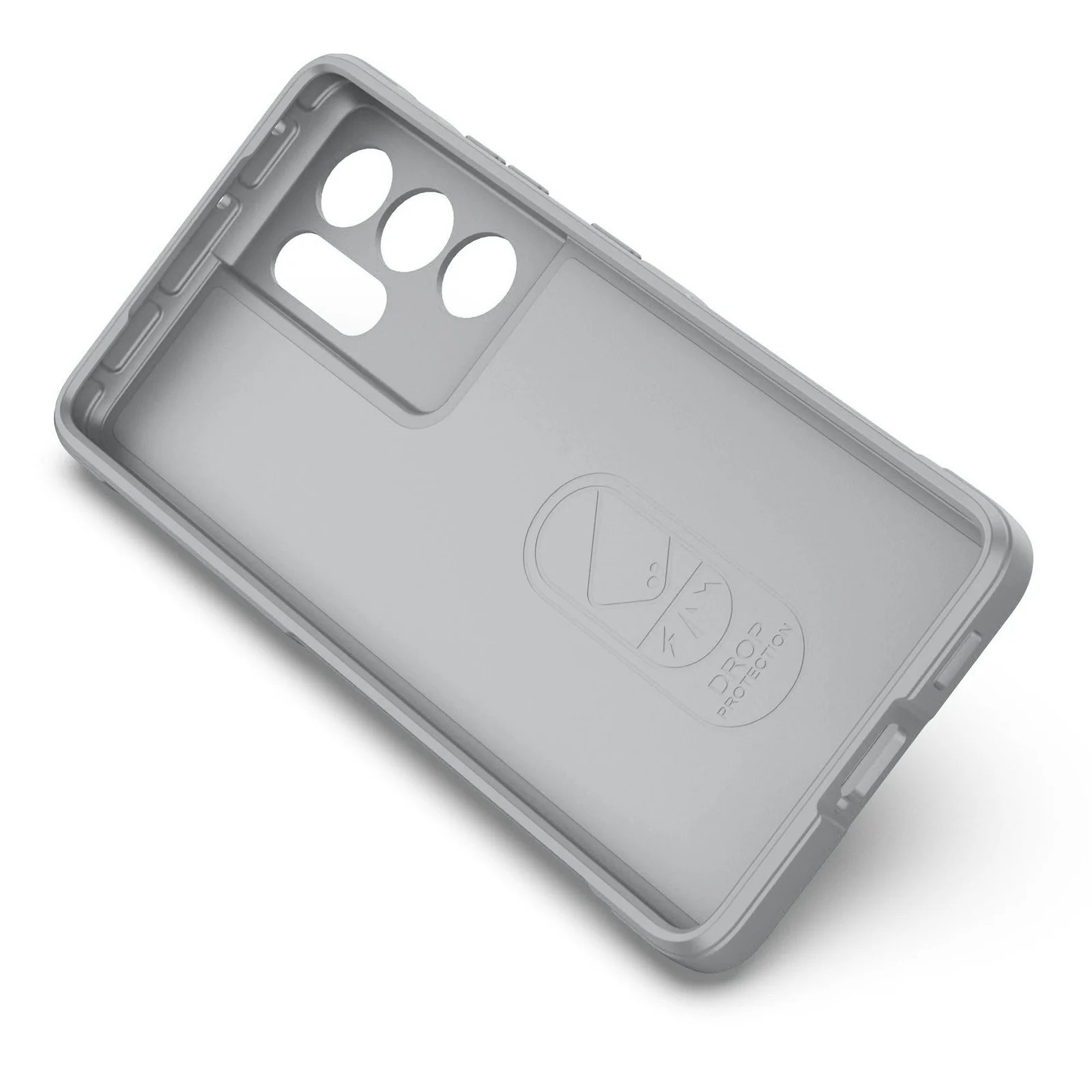 DL3 Mobilak Silicone Case for Samsung Galaxy S21 Ultra Heavy Duty Protective [Slim Fit] Shockproof Soft Flexible Protective Design Shock-Absorption TPU Cover With Camera Protection - Gray