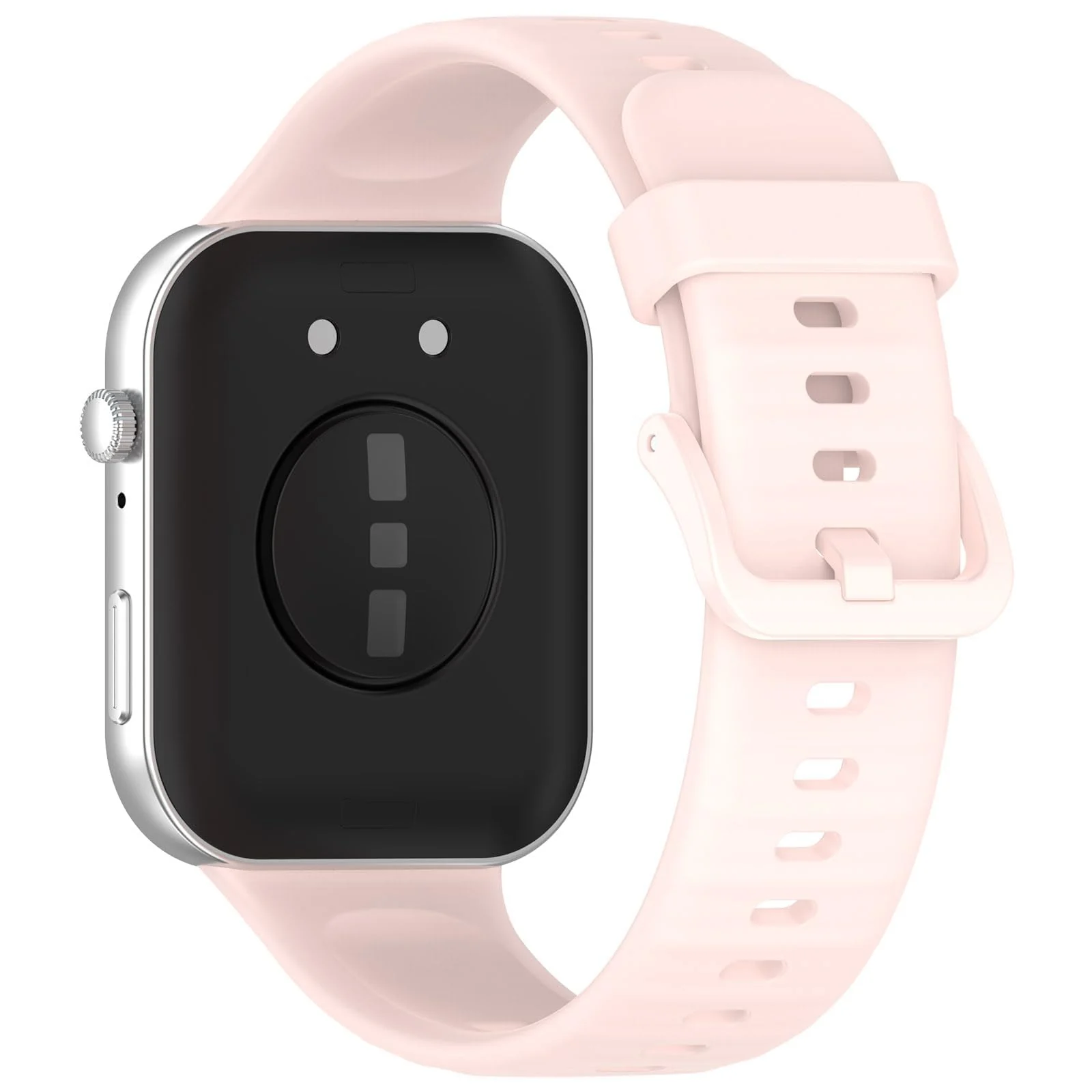 DL3 Mobilak Silicone Bracelet for Huawei Watch Fit 3/Watch Fit 4 Pro/Fit 4 Strap, Soft Silicone Sport Replacement Strap for Women/Men, Adjustable Waterproof Sports Band - Pink