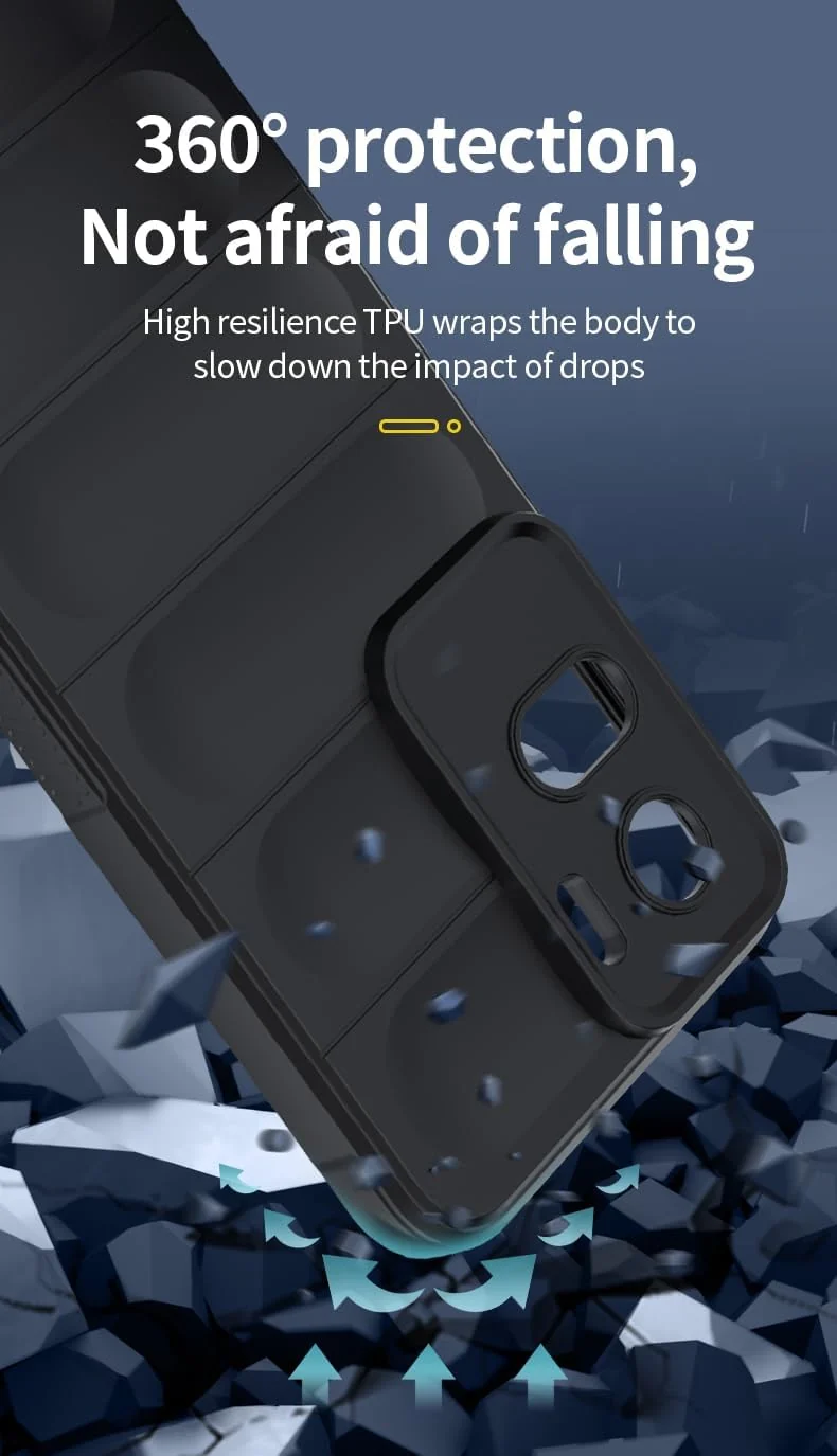 DL3 Mobilak Rugged Protective Case for Honor 90 Lite, Camera protection, Shock-absorbing protection, Non-slip grip - Gray