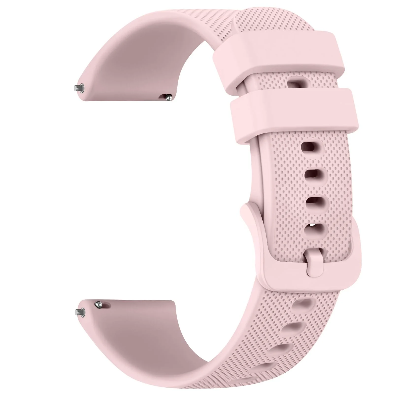 DL3 Mobilak Strap Silicone Buckle 20MM Band For Samsung Gear Sport/Watch 7/6/5/4/5 Pro 45mm/S2 classic/active 2 40mm 44mm/Amazfit GTS 2/2e/GTS 3/3 Pro/GTS 4/GTS 2 Mini/3 Mini/4 Mini/Bip 3/Bip 3 Pro - Pink