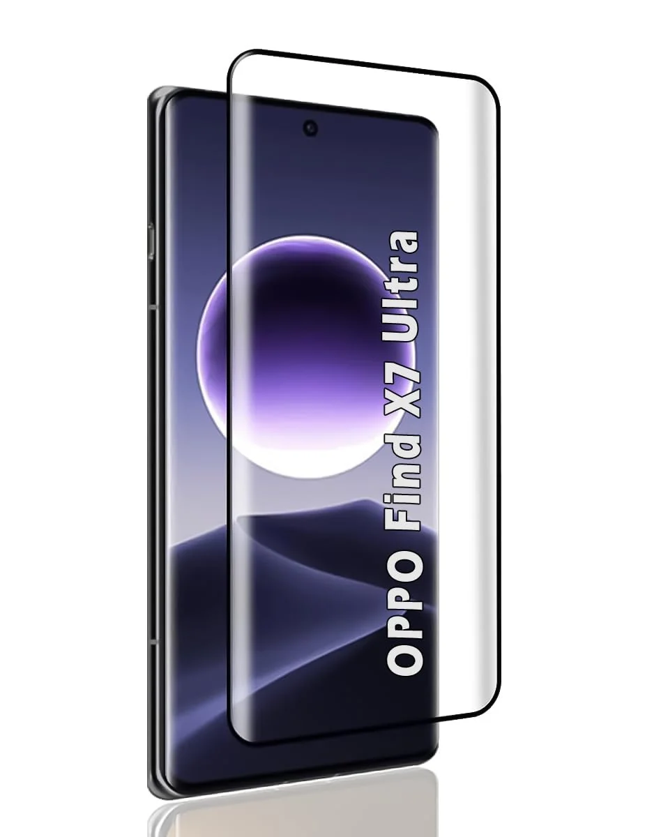 DL3 Mobilak Screen Protector for OPPO Find X7 Ultra, Tempered Glass Screen Saver Premium HD Protective, Scratch Resistant, NO-Bubble, 9H Hardness, Full Coverage Film - Clear