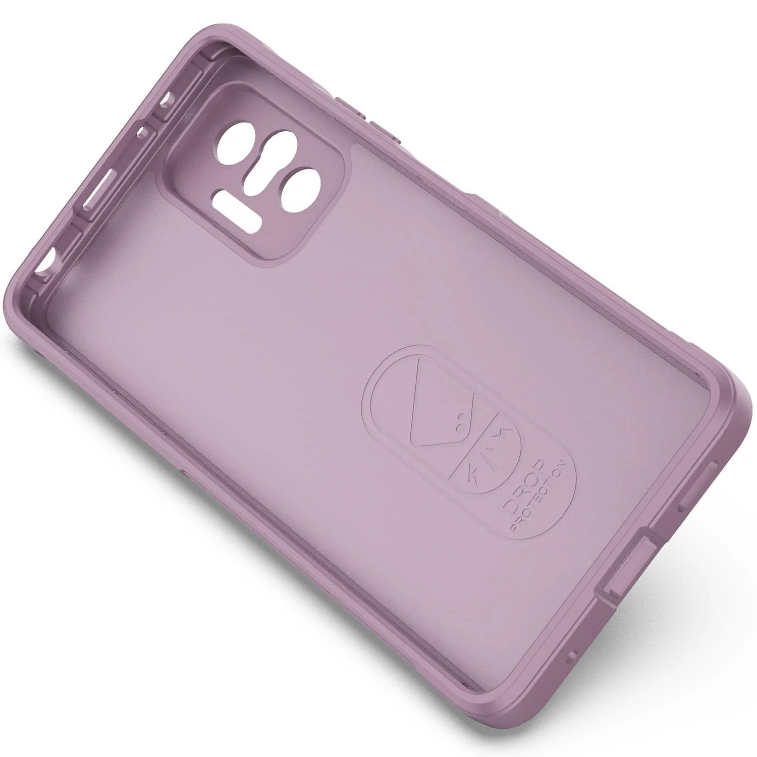DL3 Mobilak Flexible Silicone and TPU Protective Case with Camera Protection for Xiaomi Redmi Note 10 Pro / Note 10 Pro Max - Purple