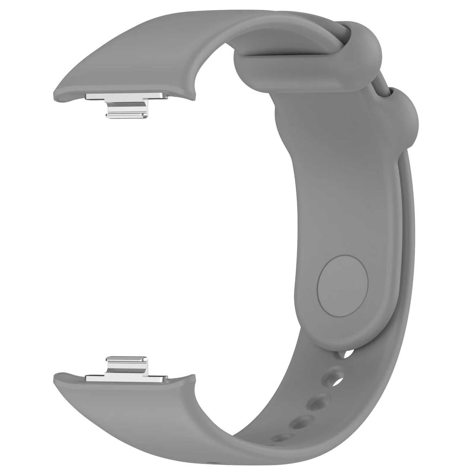 DL3 Mobilak Sport Strap Compatible with Xiaomi Redmi Watch 4/ Xiaomi Band 8 pro, Soft Silicone Sports Wristband for Men Women, Double Ring Adjustable Replacement - Gray