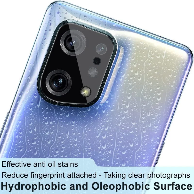 DL3 Mobilak OPPO Find X5 Camera Lens Protector Tempered Glass Screen Protector HD [Full Coverage][Anti-Scratch] Drop Protection Ultra Clear/Thin Lens Protector Case - Black