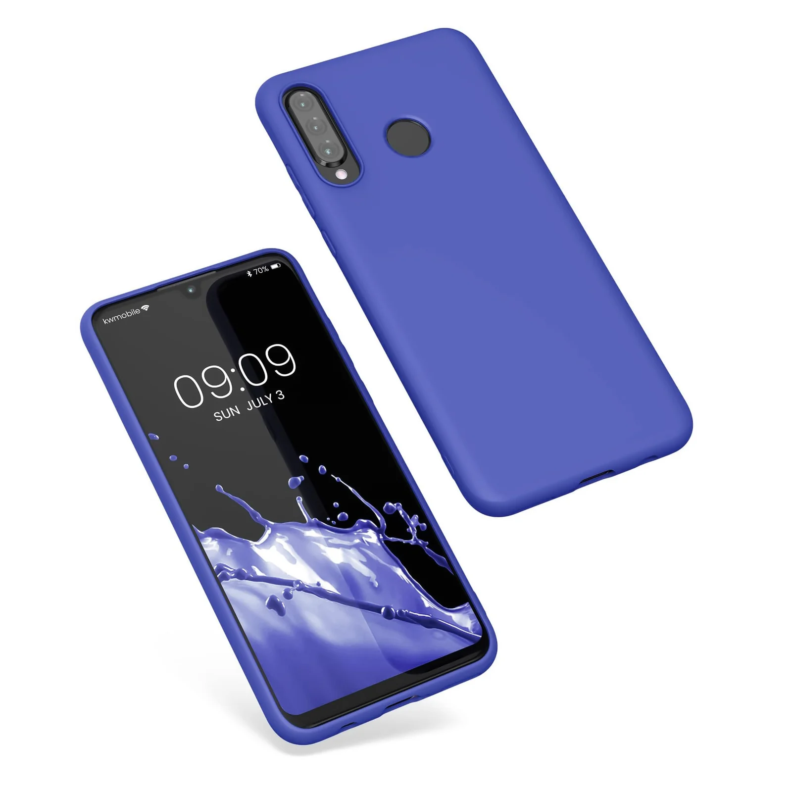 DL3 Mobilak Silicone Protective Case for Huawei Y9S / Honor 9X Pro / P Smart Pro 2019, Shock-absorbing protection, Scratch-resistant surface, Soft microfiber lining - Light Blue
