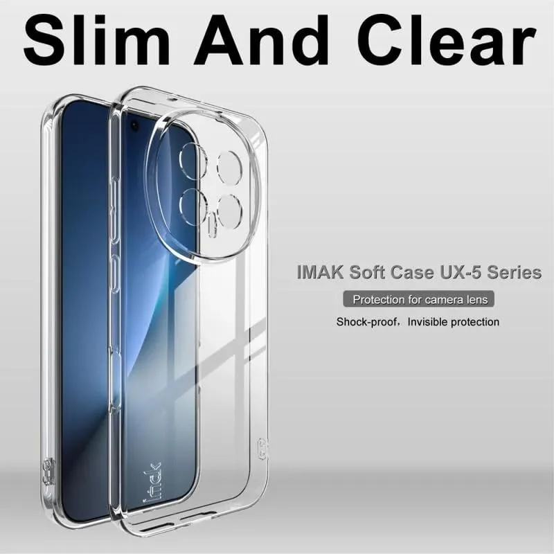 DL3 Mobilak Case Compatible with Honor Magic 8 5G, Case Crystal Soft TPU Gel Case Flexible Silicone Anti-Scratch Camera Protection TPU Cover - Clear