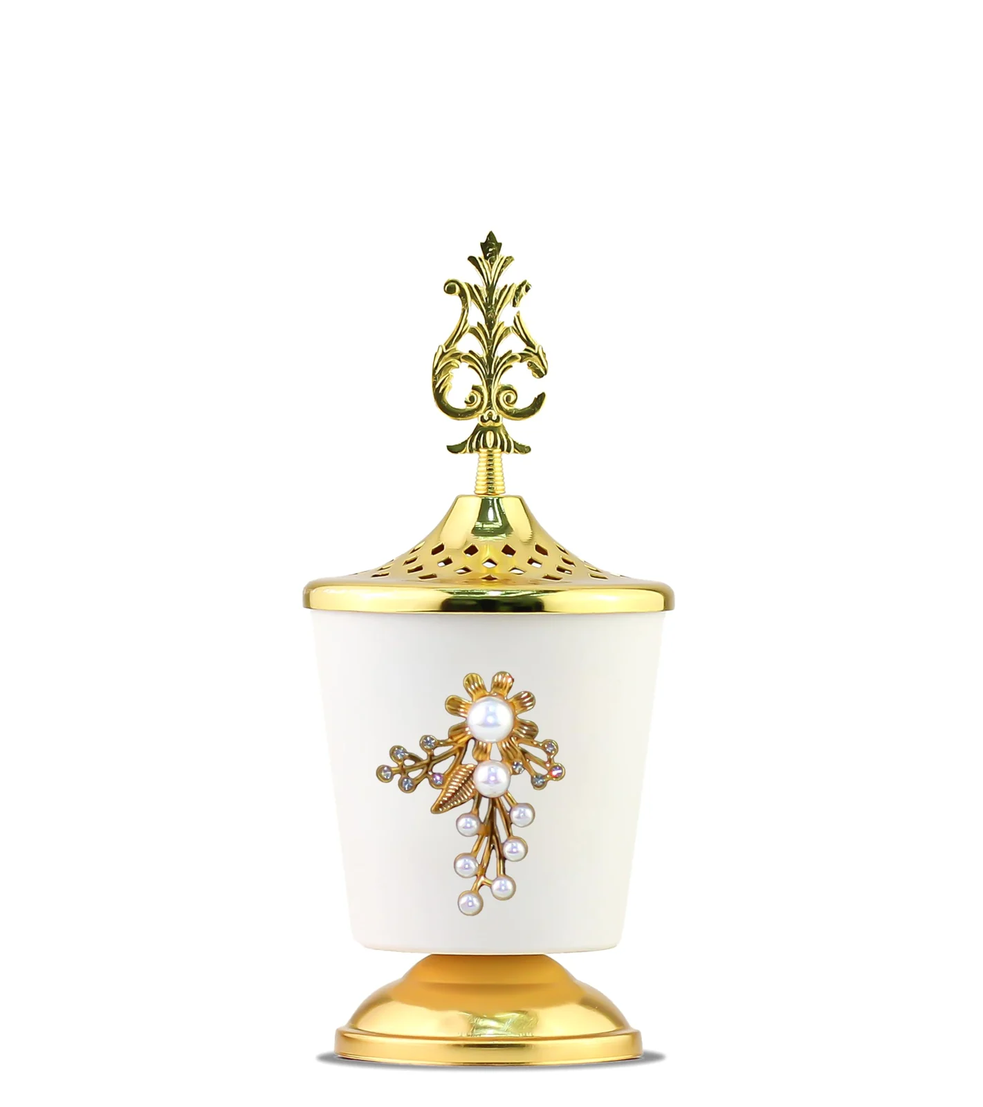 Mobigon Charcoal Incense Burner, Bakhoor Burner, Oud Frankincense Incense Burner, Vintage Arabic Burner, Suitable For Arabian Oud, Yoga, Spa and Aromatherapy, Office & Home Decor - Style 27