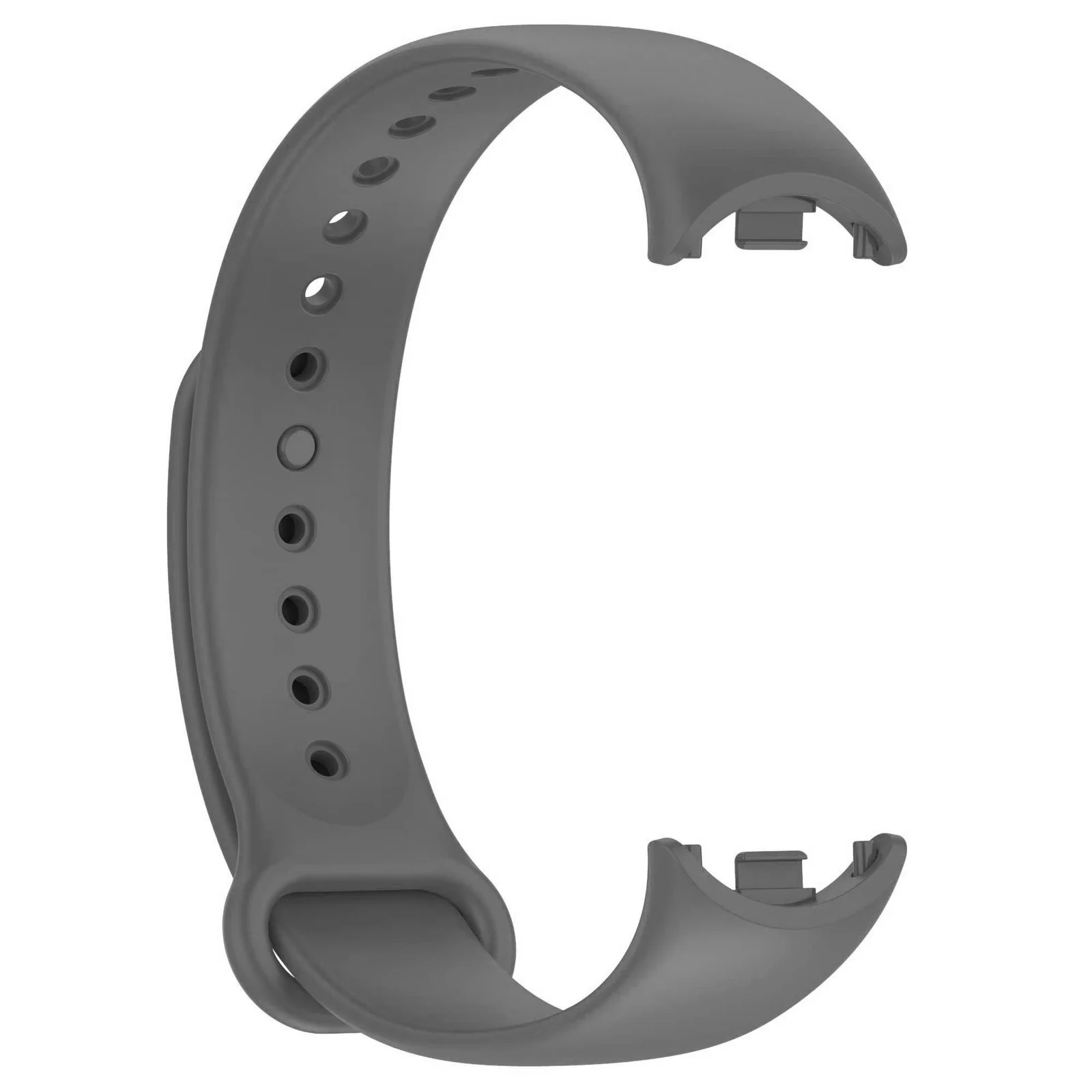 DL3 Mobilak Band Compatible with Xiaomi Mi Band 10/9/8 Replacement Strap, Silicone Skin-Friendly Wrist Strap Adjustable Sports Wristbands for Women Men Xiaomi Smart Band 8/9/10 - Dark Grey