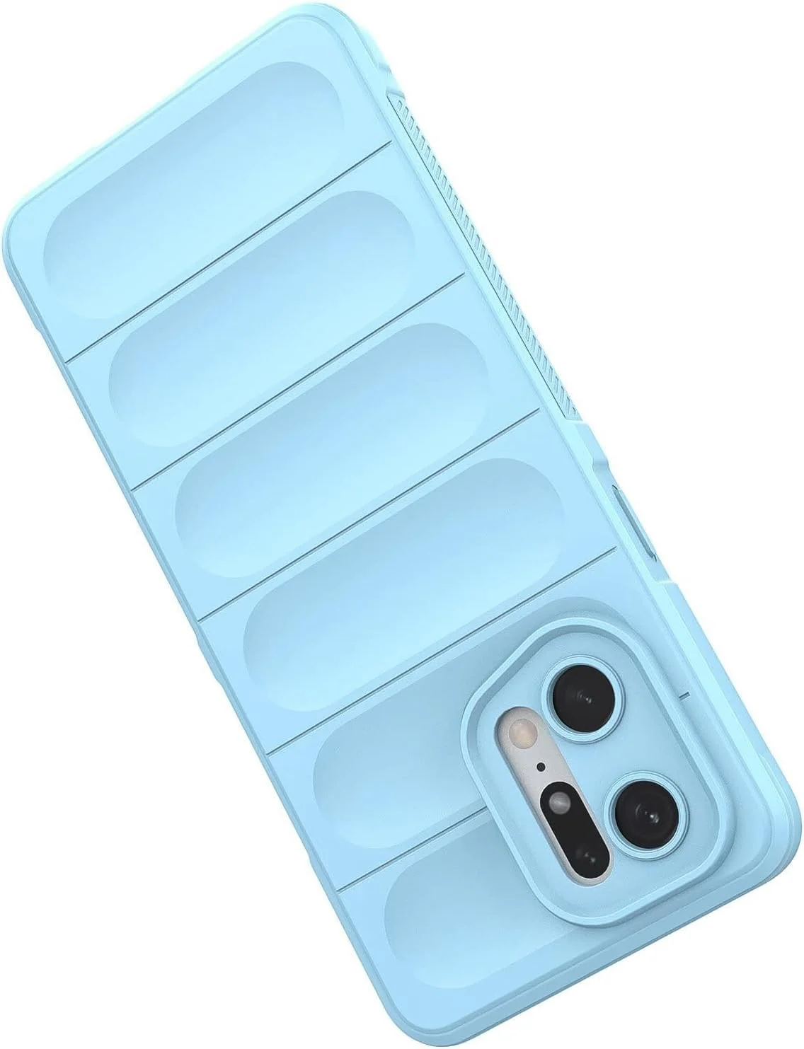 DL3 Mobilak Soft Silicone Protective Case for OPPO Find X5 with Camera Protection and Shockproof Design - Baby Blue