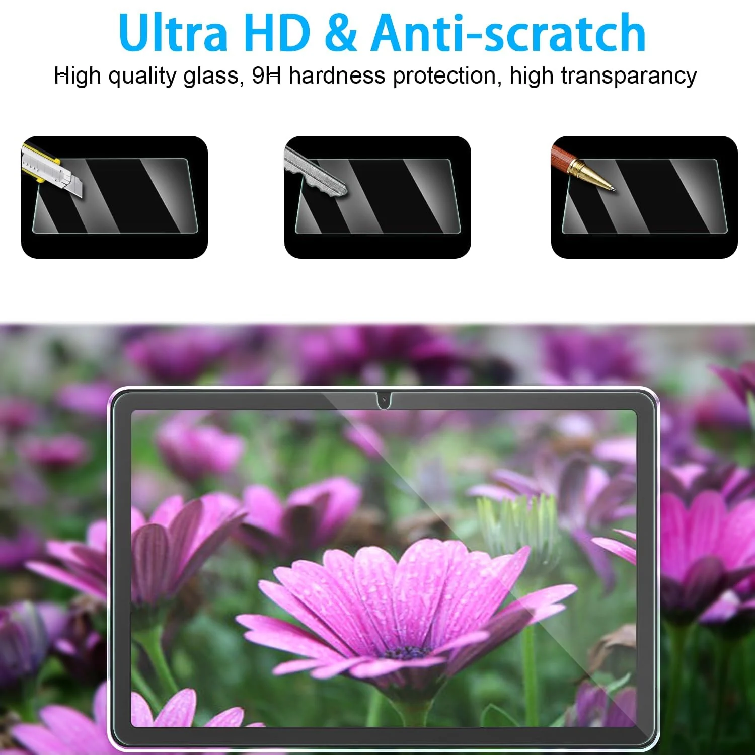 "DL3 Mobilak Screen Protector For Lenovo Tab M11 11-Inch/Tab K11 LTE 11"" 2024 Tablet Tempered Glass Film [HD Crystal ] [Easy Installation] [Scratch Resistant] [9H Hardness] - Clear"