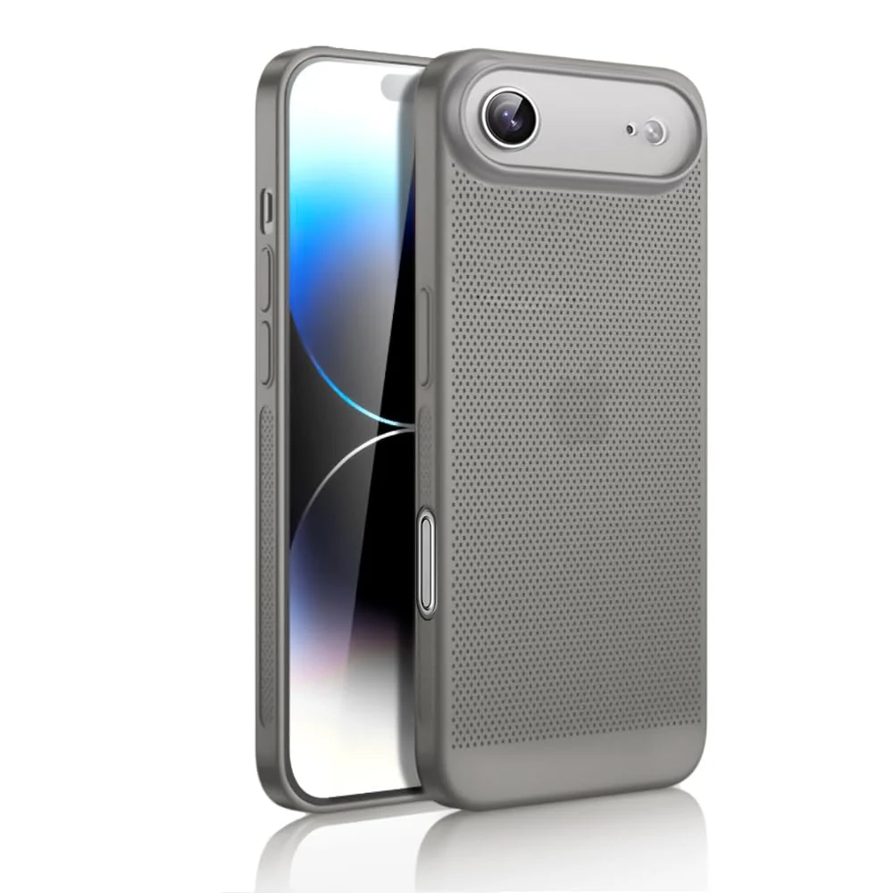DL3 Mobilak PC Protective Case for iPhone 17 Air with Camera Protection and Shockproof Design - Gray