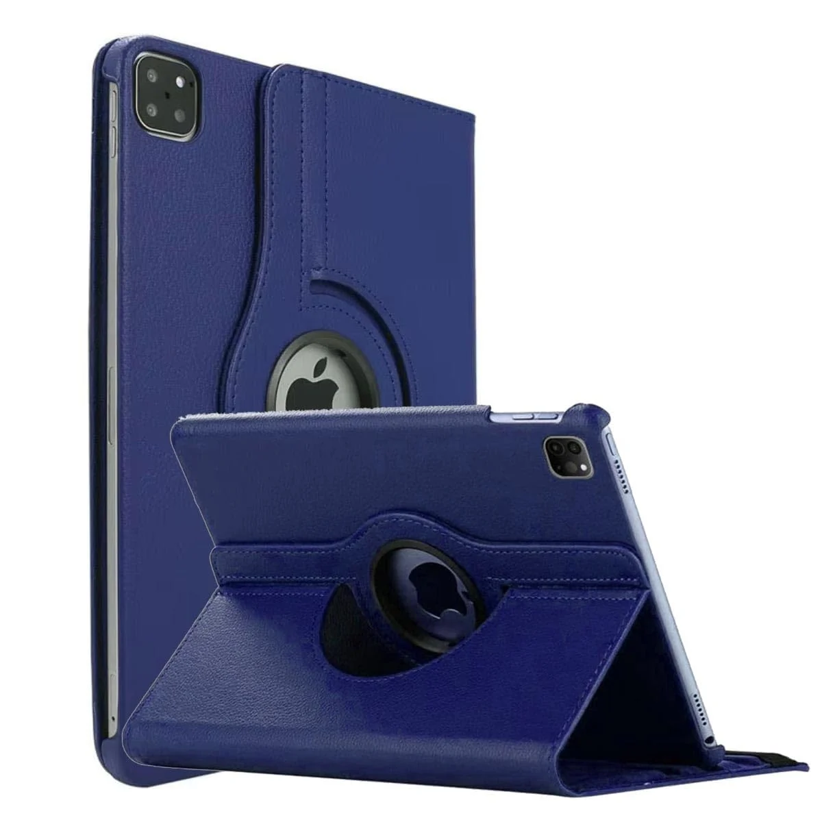 DL3 Mobilak Protective Cover for iPad Pro 11-Inch M4 2024, 360° Rotatable Smart Stand, Leather Folio Flip Cover with Multi-Angle Viewing, Auto Wake Sleep