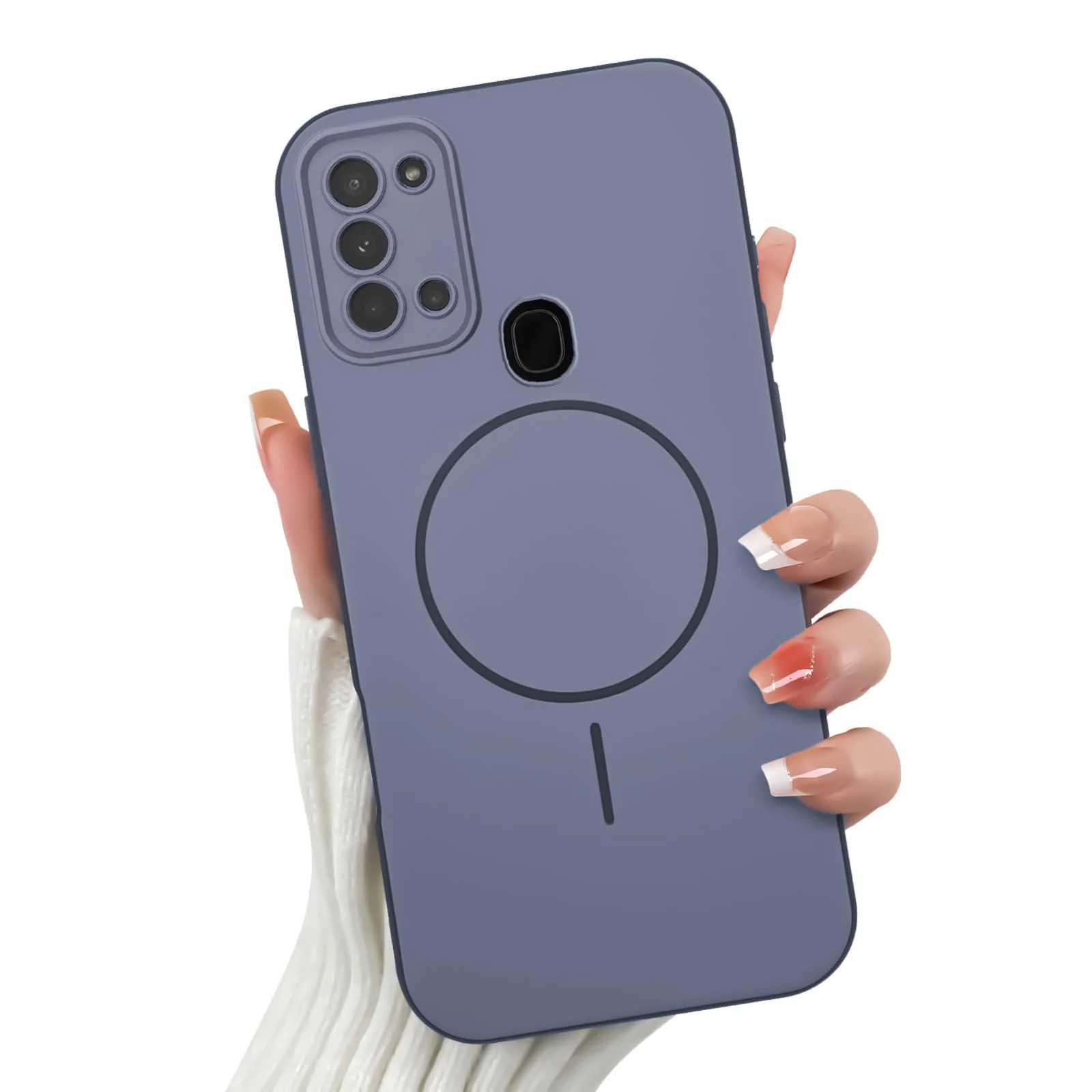 Samsung Galaxy A21s — DL3 Mobilak Case For Samsung Galaxy A21s Slim Design [Not Compatible with MagSafe] Soft Silicone Case Flexible TPU Anti-Scratch Protective Cover with Full Camera Protection