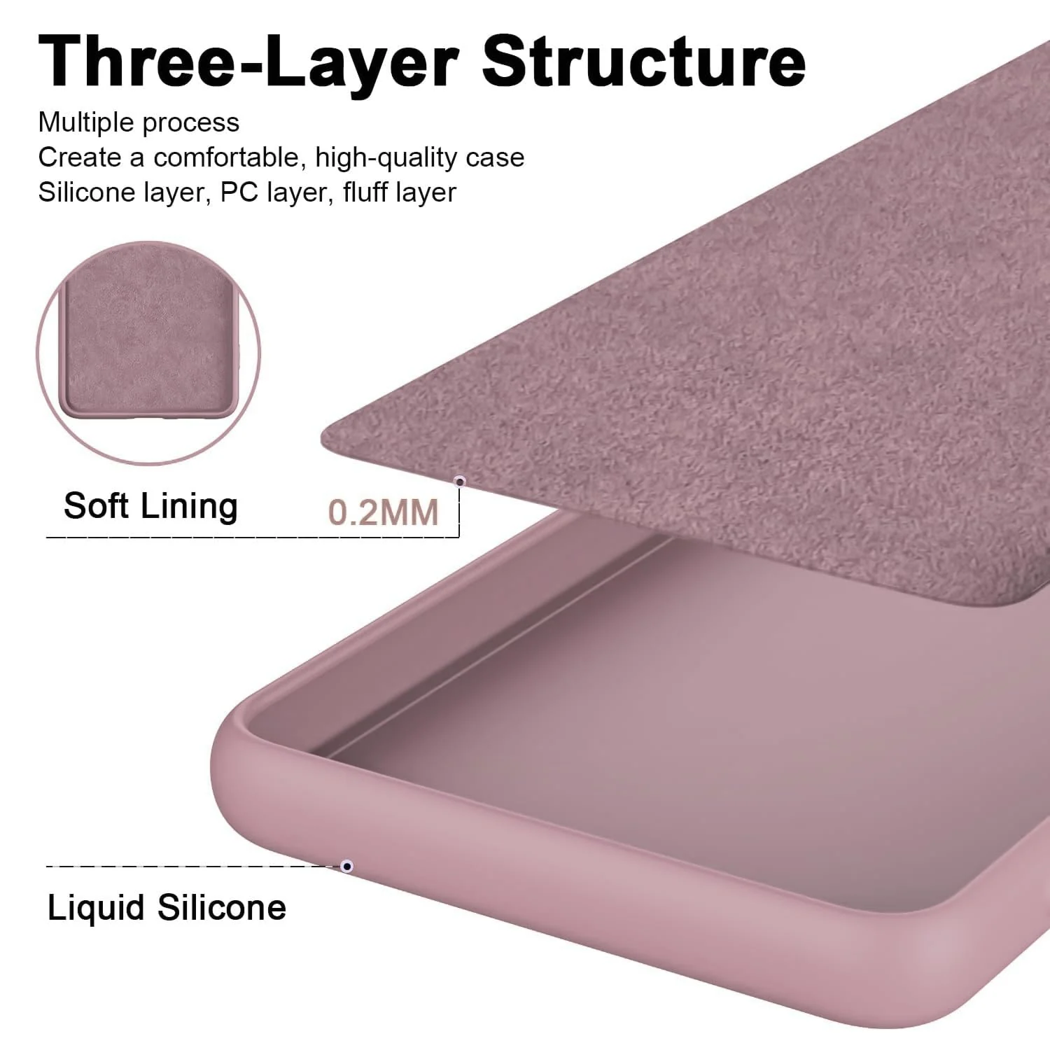DL3 Mobilak Liquid Silicone Protective Case with Soft Microfiber Lining with Full Camera Protection for Xiaomi Poco X4 Pro 5G - Cashmere