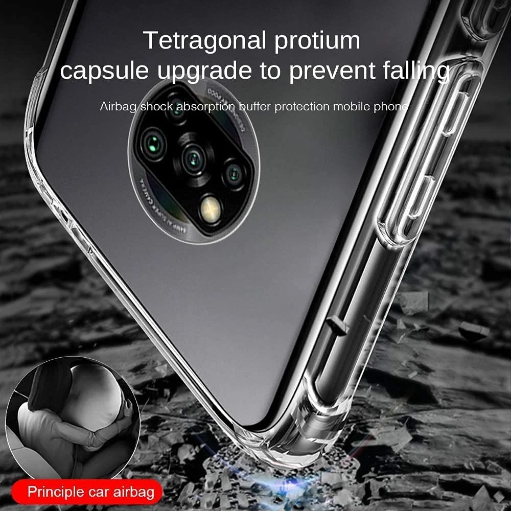 DL3 Mobilak Case Compatible with Samsung Galaxy A04e, Cover Silicone TPU Gorilla Anti-shock Protector Camera Shockproof Corners For Samsung Galaxy A04e - Clear