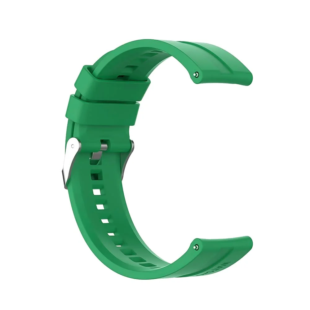 DL3 Mobilak Strap Silicone Band 22MM For Samsung galaxy watch 3 45mm /watch 46mm/Gear S3/Huawei watch GT3 46MM/GT2E/GT 46mm/GT2 Pro/GT2 46MM/honor Magic Watch2 46mm/Amazfit GTR4/GTR3/2/2e - Green