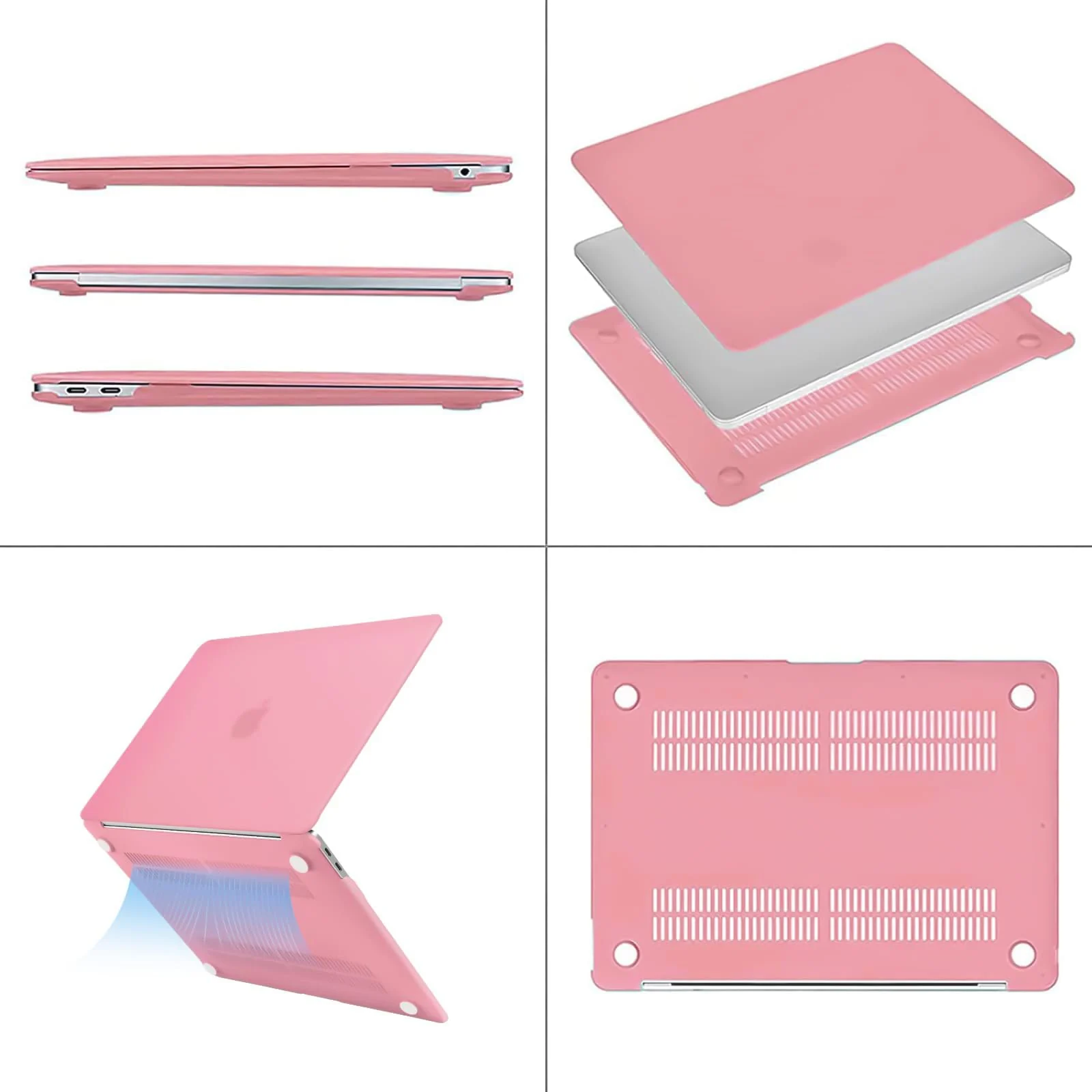 DL3 Mobilak Compatible with MacBook Pro 16 inch Case 2023 2022 2021 Release M3 A2991 M2 A2780 M1 A2485 Pro Max Liquid Retina XDR Display Touch ID, Protective Plastic Hard Shell Cover Case - Pink