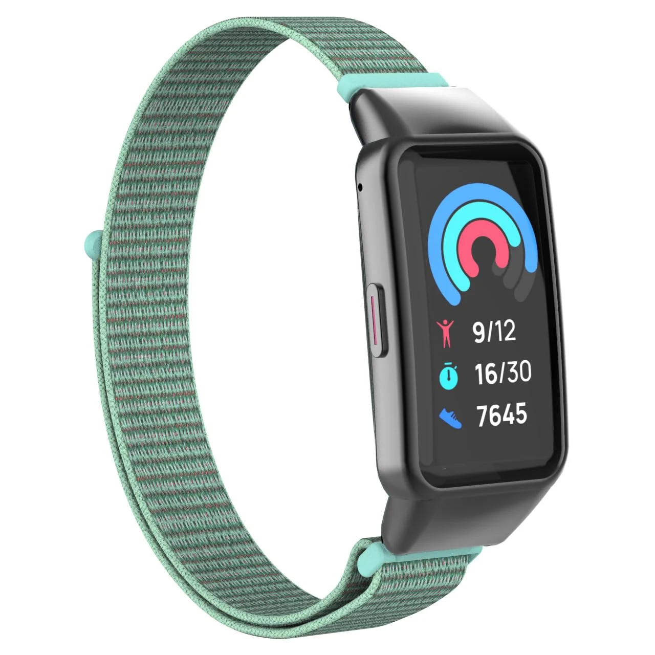 DL3 Mobilak Nylon Band for Honor Band 6/Huawei Band 6 Pro/Huawei Band 6, Nylon Watch Strap Sport Wristband Soft Replacement Watch Strap Adjusable Wrist for Women Men - Turquoise