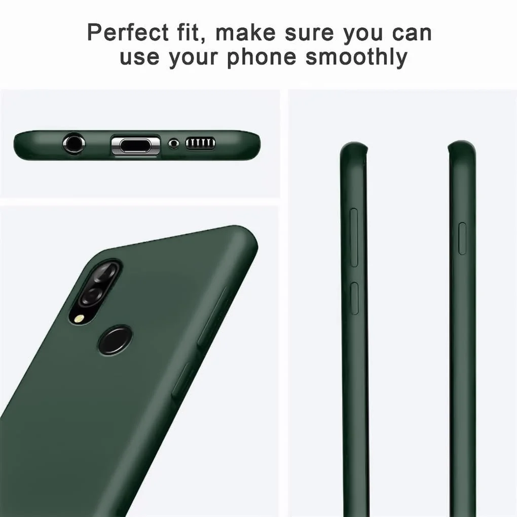 DL3 Mobilak Silicone Protective Case for Huawei nova 3i, Shock-absorbing protection, Scratch-resistant surface, Soft microfiber lining - Green
