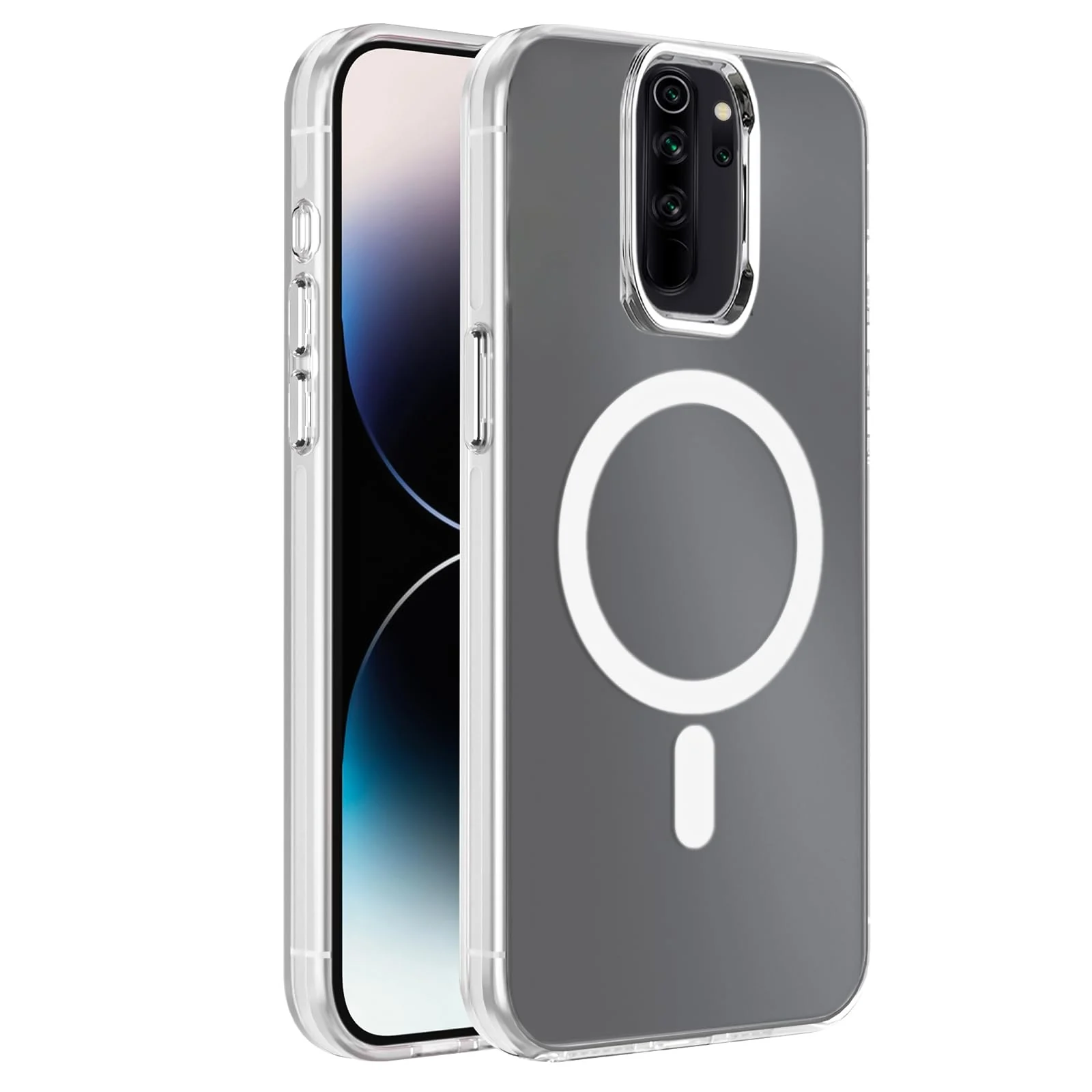 DL3 Mobilak Case For Xiaomi Redmi Note 8 Pro Case Crystal [Not Compatible with MagSafe] Soft TPU Gel Case Flexible Silicone Anti-Scratch TPU Cover - Clear