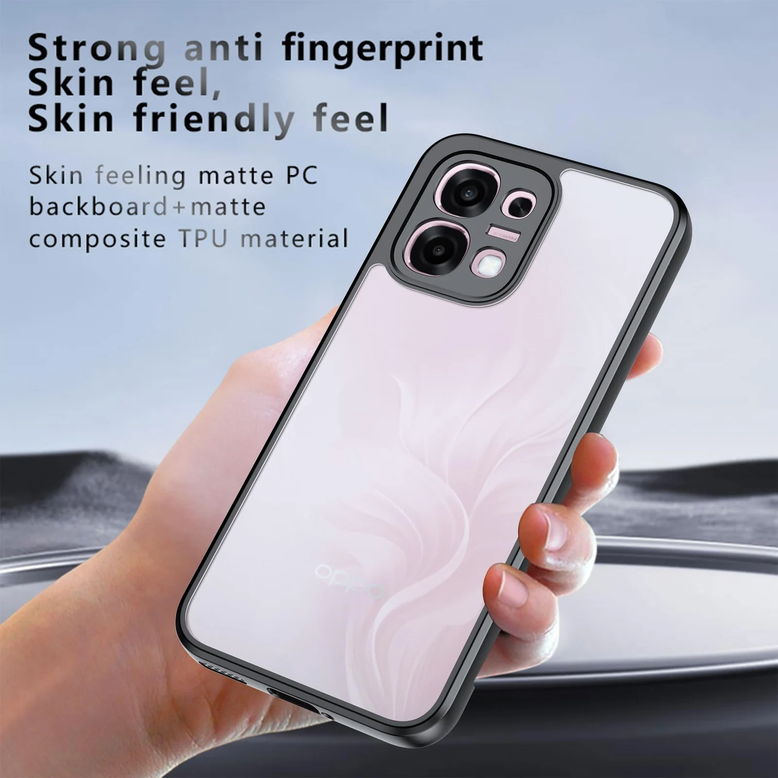 DL3 Mobilak Clear TPU Case for OPPO A6 Pro 5G / 4G, Camera protection, Shock-absorbing protection, Scratch-resistant surface - Black