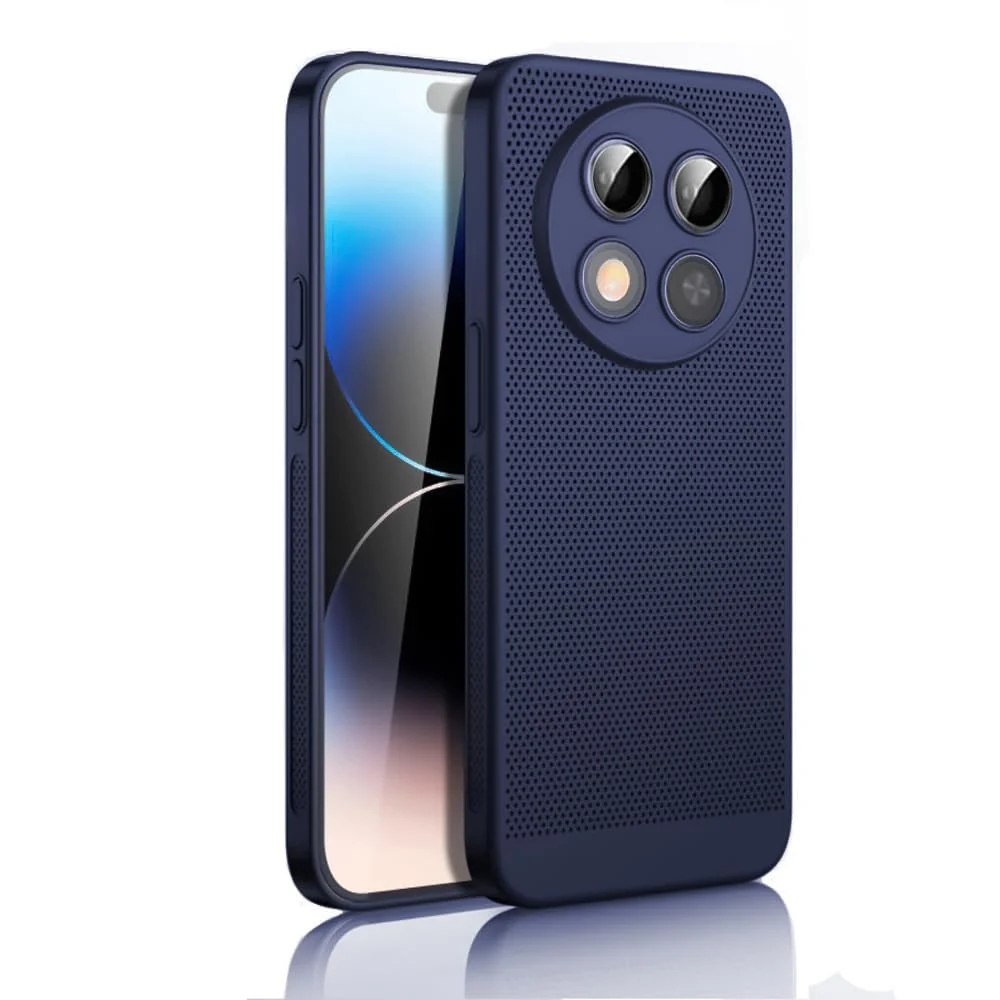 Dl3 Mobilak Case For Honor X9C Heat Dissipation Case with Built-in Camera Lens Protector Slim Fit Breathable Cooling Anti-Fingerprint Hard PC Back Shockproof Cover (White)