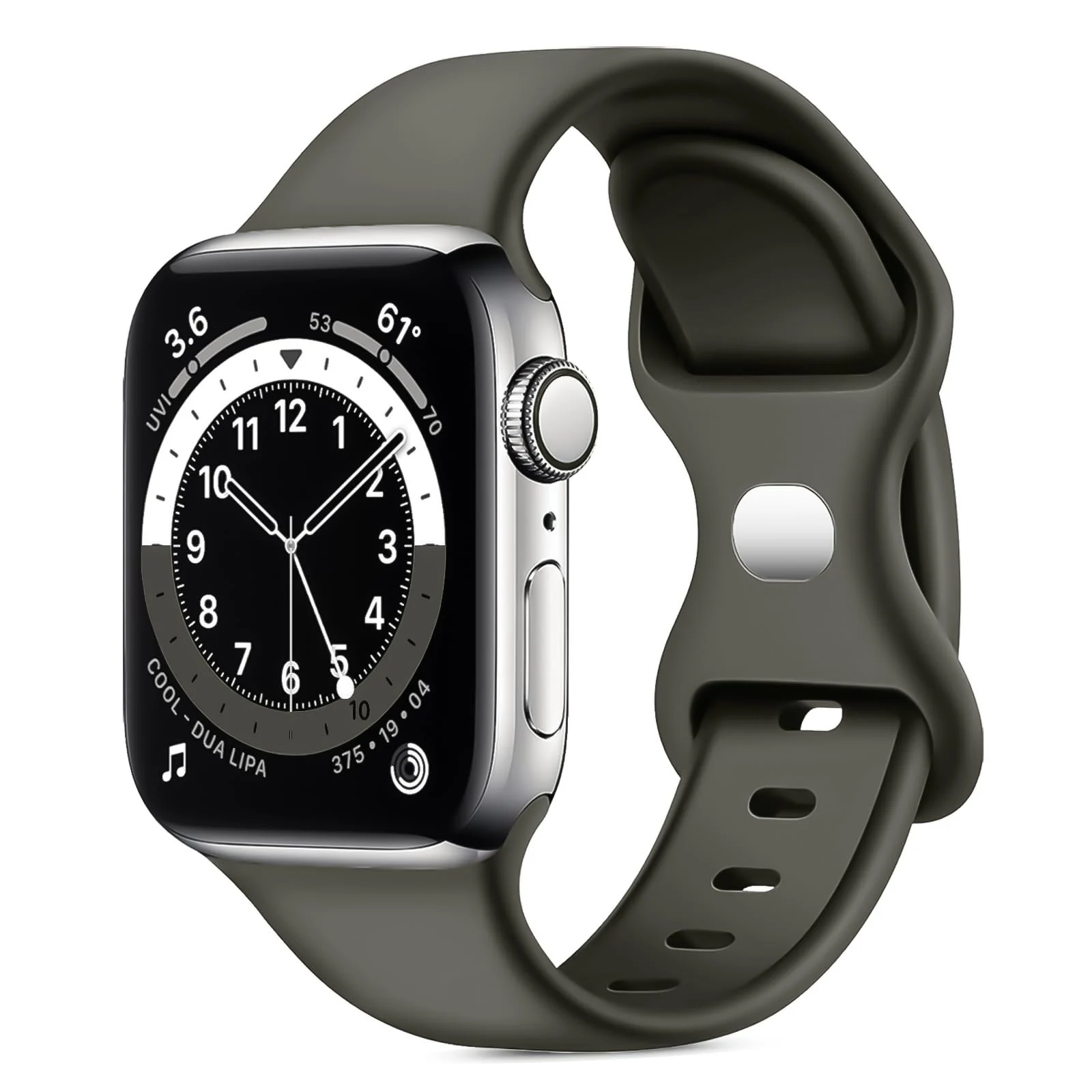 38MM/40MM/41MM — DL3 Mobilak Bands Compatible with Apple Watch Ultra 38MM/40MM/41MM, Replacement Soft Silicone Strap for iWatch Ultra/Ultra 2 Series 9/8/7/6/5/4/3/2/1