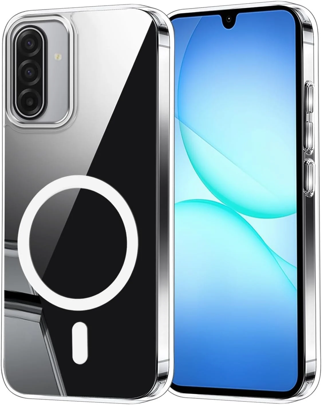 DL3 MOBILAK for Samsung Galaxy A17 5G/4G Case Clear [Compatible with MagSafe] Slim Magnetic Clear Bumper Case