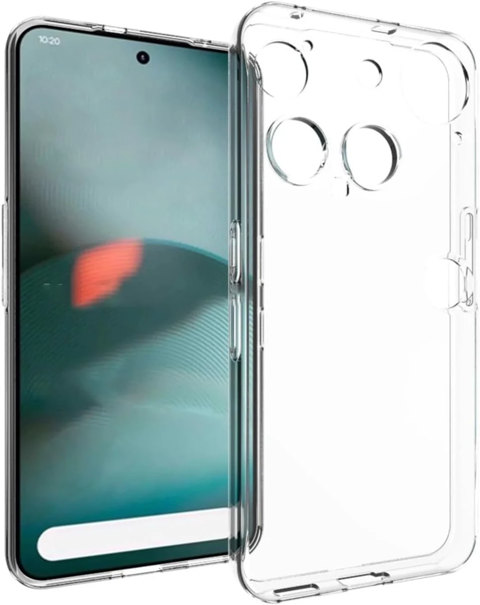 DL3 Mobilak Case Compatible with Nothing Phone 3, Case Crystal Soft TPU Gel Case Flexible Silicone Anti-Scratch Camera Protection TPU Cover - Clear