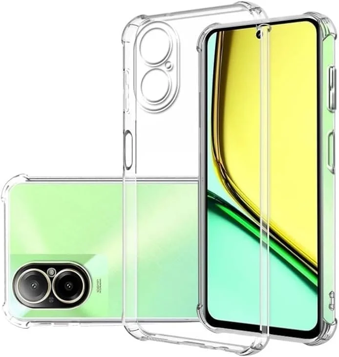 DL3 Mobilak Clear TPU Case for OPPO realme C67 4G, Camera protection, Shock-absorbing protection, Non-slip grip - Clear