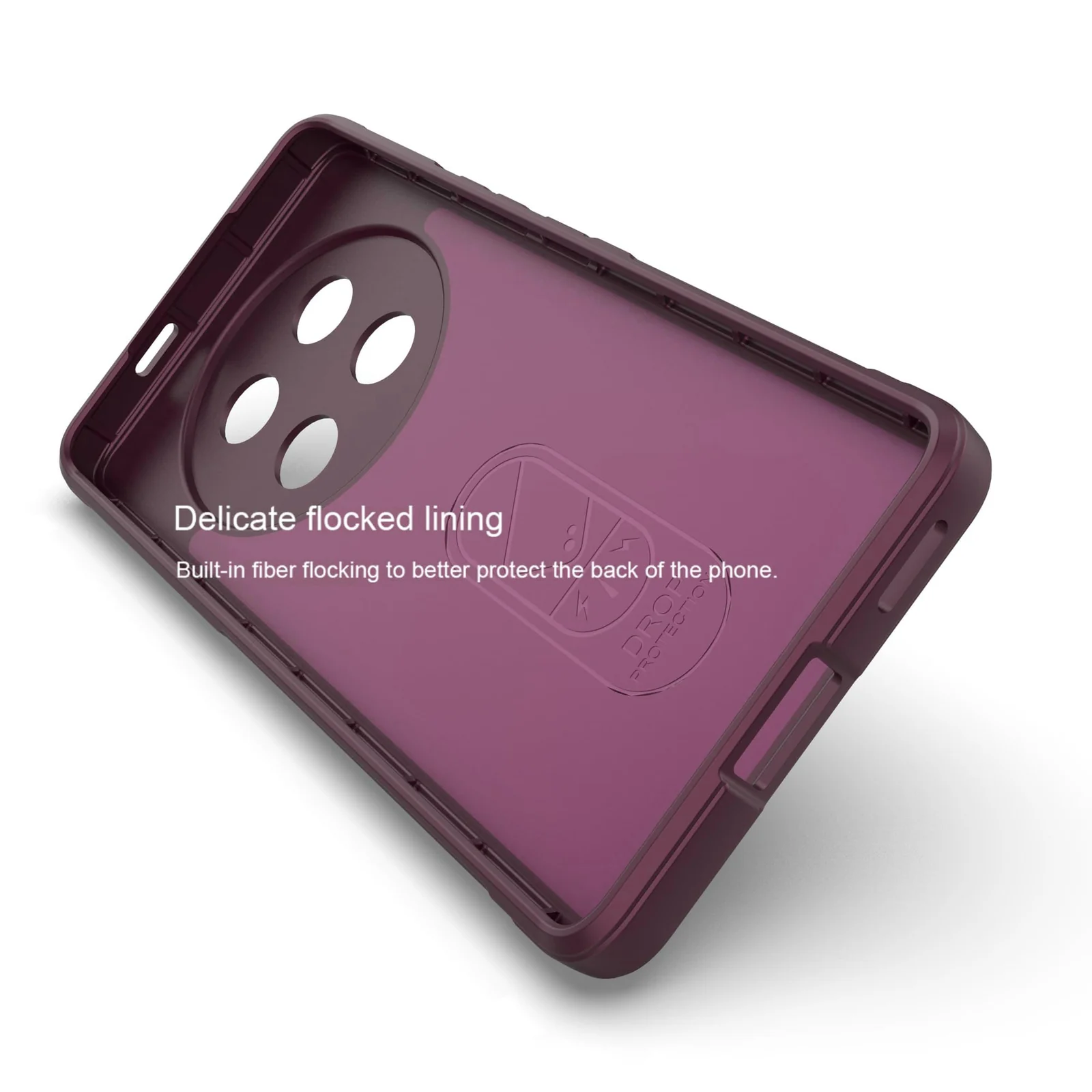 DL3 Mobilak Flexible Silicone and TPU Protective Case with Camera Protection for Honor X9C - Wine Red