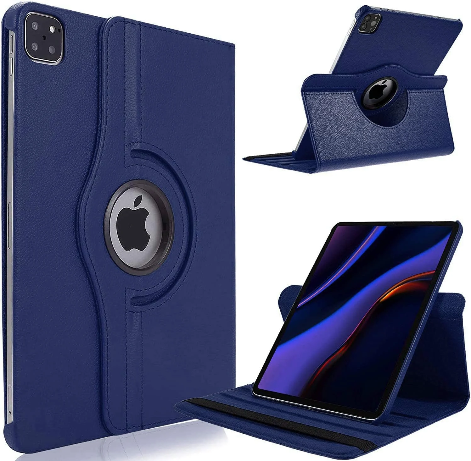 DL3 Mobilak Protective Cover for iPad Pro 13 inch Case M5/M4 (2025/2024), 360° Rotatable Smart Stand, Leather Folio Flip Cover with Multi-Angle Viewing, Auto Wake Sleep