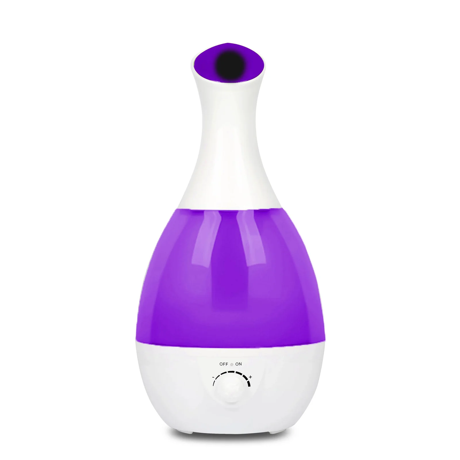 Mobigon 2.6 Litres Humidifier for Room, Cool Mist Ultrasonic Humidifier / Essential Oil Diffuser, Super Quiet 360°Nozzle, Colorful Change, Auto Shut Off&UV Light& - B.Purple