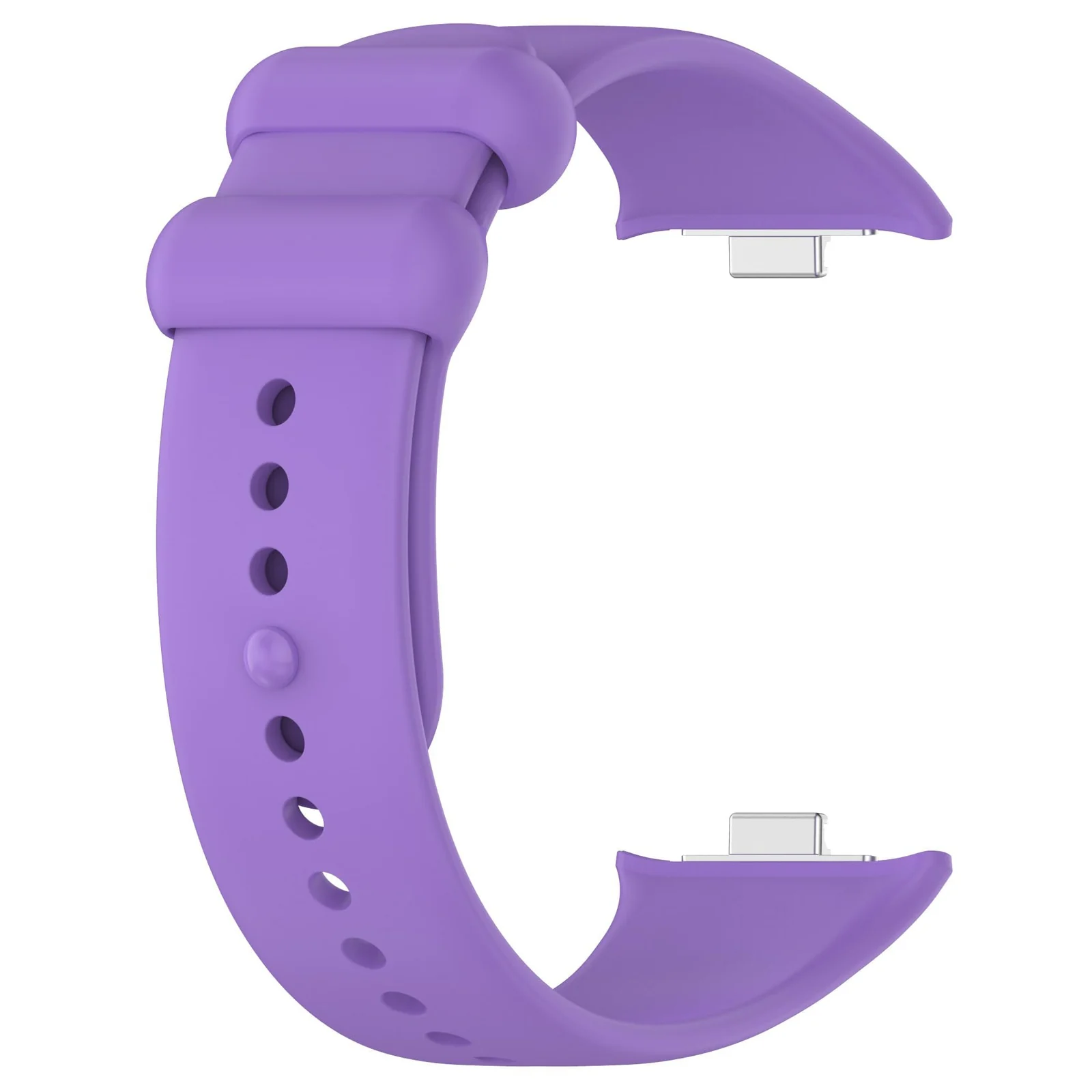 DL3 Mobilak Sport Strap Compatible with Xiaomi Redmi Watch 4/ Xiaomi Band 8 pro, Soft Silicone Sports Wristband for Men Women, Double Ring Adjustable Replacement - Purple