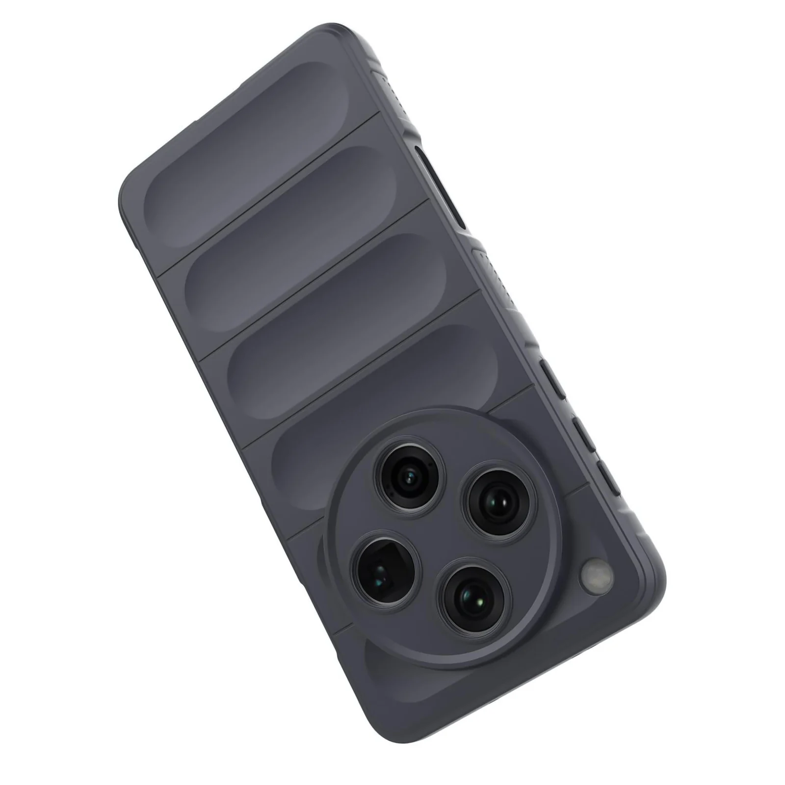 DL3 Mobilak Flexible Silicone and TPU Protective Case with Camera Protection for OPPO Find X8 Pro - Dark Gray