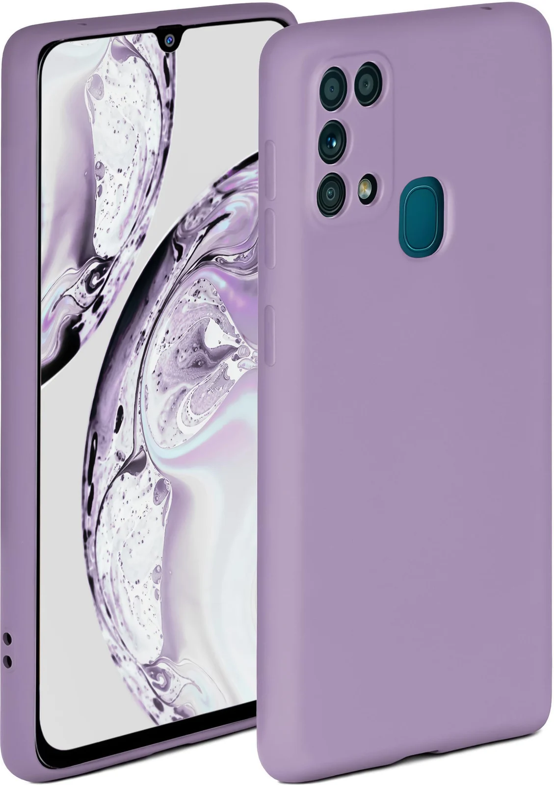 DL3 Mobilak Soft Silicone Gel Bumper Case for Samsung Galaxy M31 - Lavender