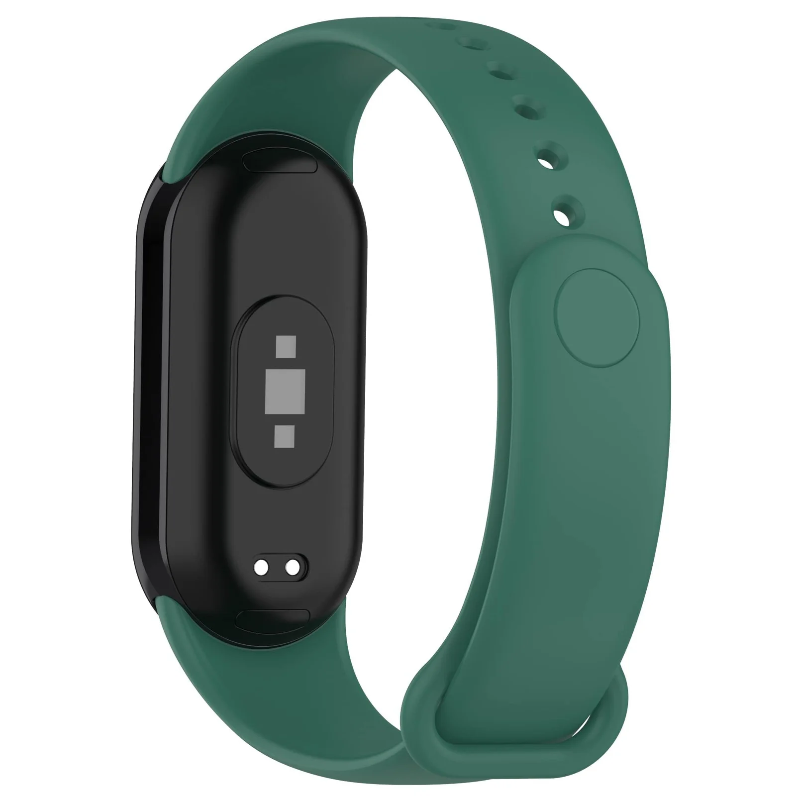DL3 Mobilak Band Compatible with Xiaomi Mi Band 10/9/8 Replacement Strap, Silicone Skin-Friendly Wrist Strap Adjustable Sports Wristbands for Women Men Xiaomi Smart Band 8/9/10 - Pine Green