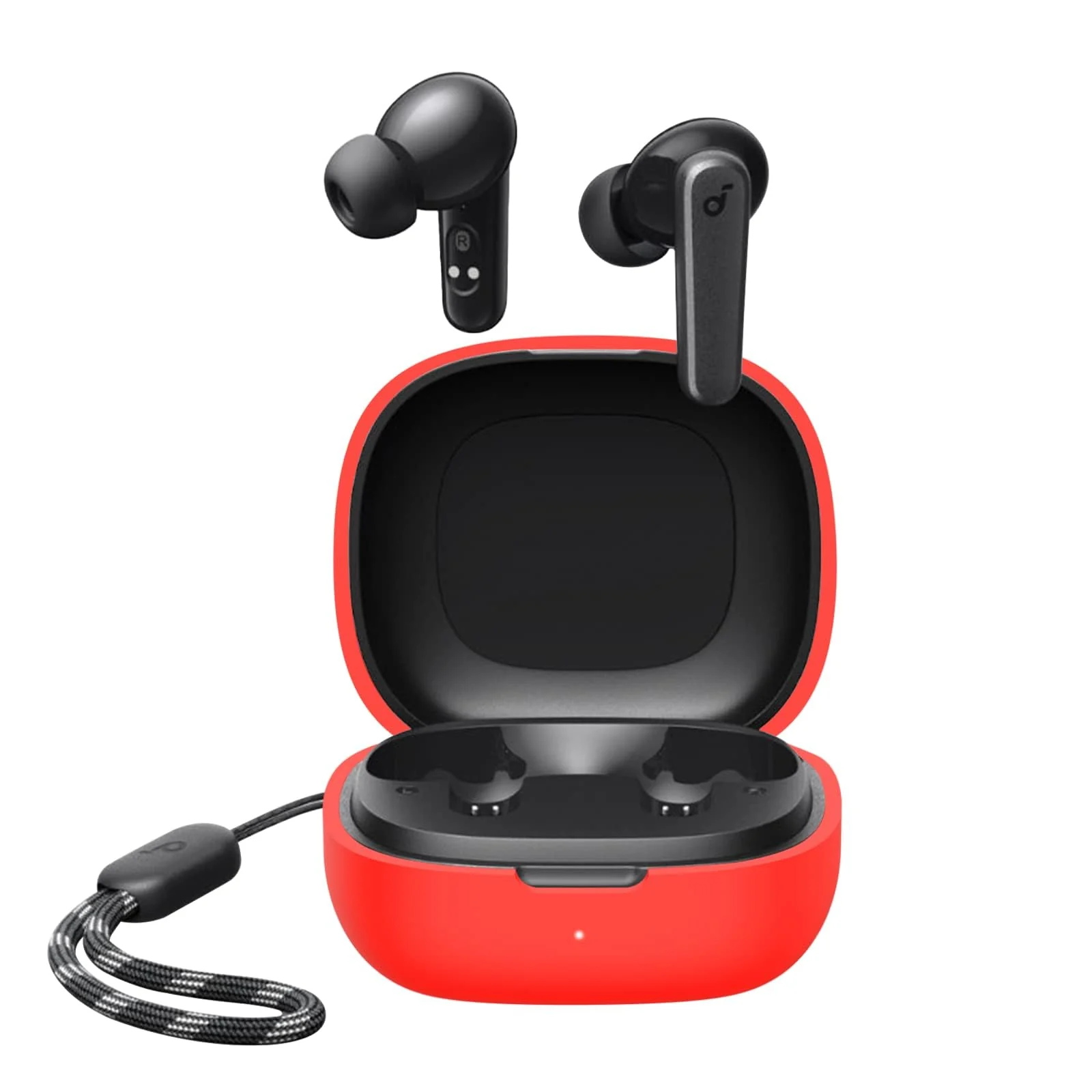 DL3 MOBILAK Silicone Cover Case Compatible with Soundcore R50i, Compatible with Soundcore P20i Portable Protective Case Cover With Keychain - Red