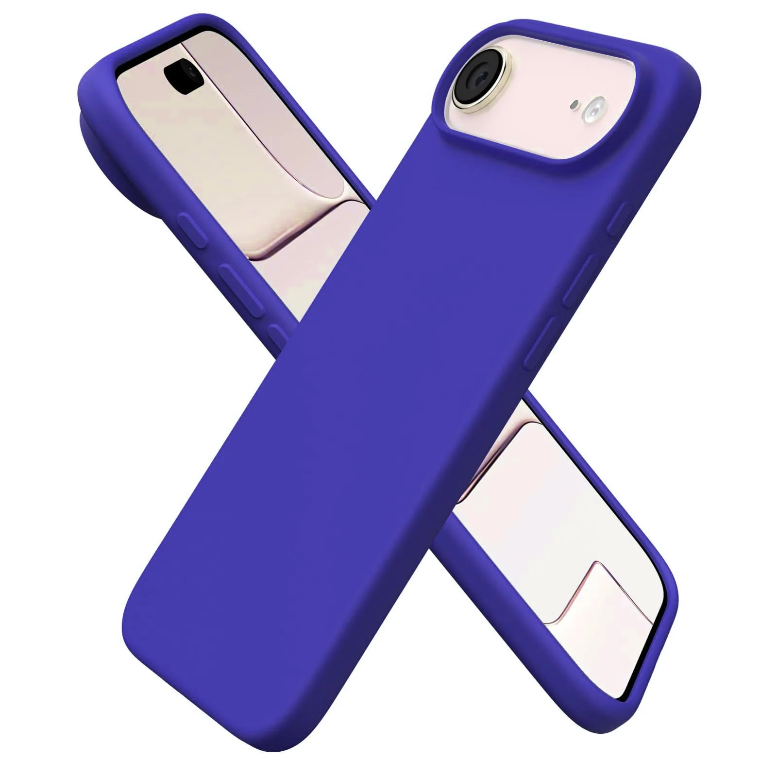 DL3 Mobilak Compatible with iPhone 17 Air 6.5-Inch Case, Premium Liquid Silicone Case, Full Body Protective Cover, Shockproof, Slim Phone Case, Anti-Scratch Soft Microfiber Lining - Pepsi