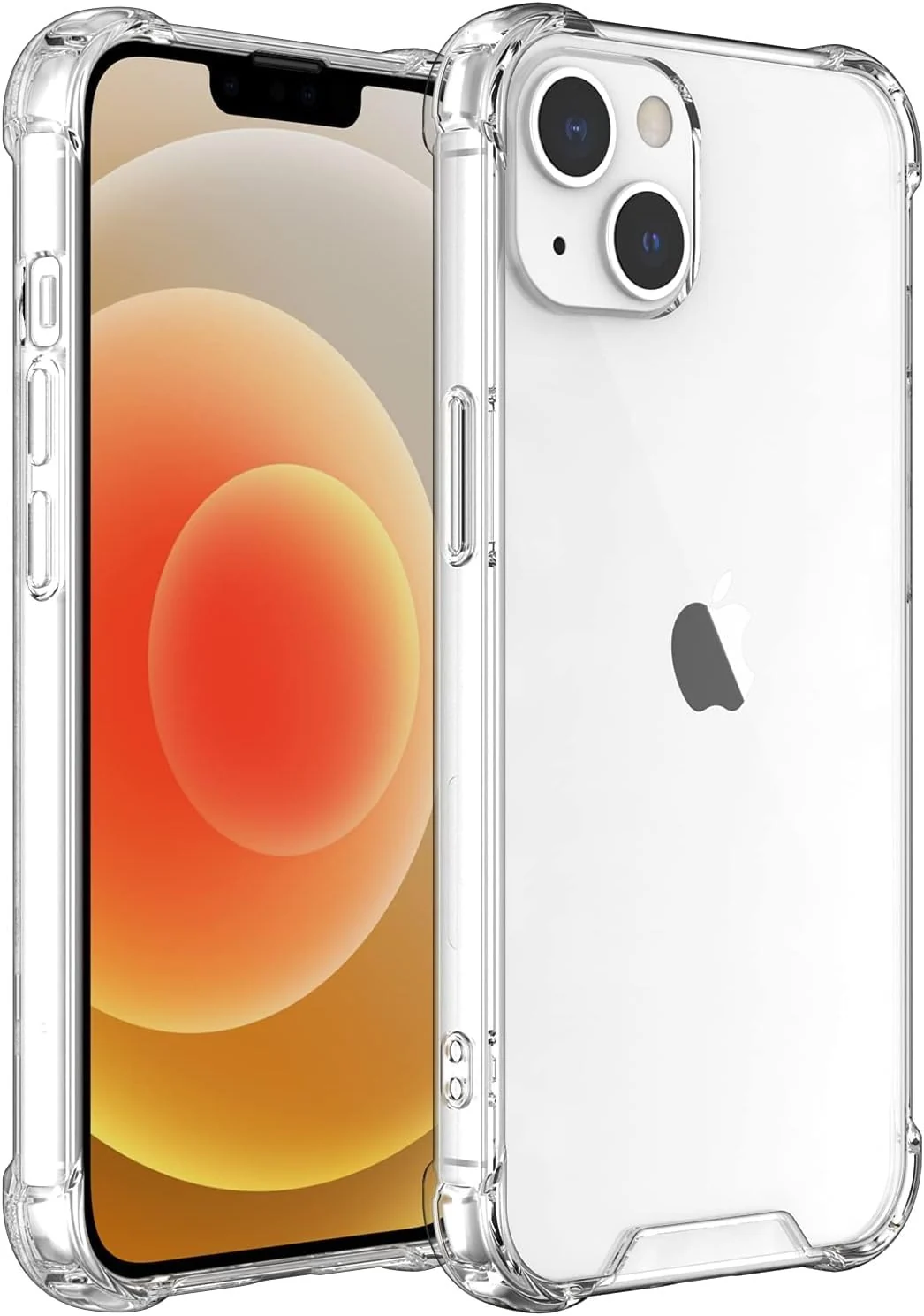 DL3 MOBILAK Case Compatible with iPhone 13, Cover Silicone Transparent TPU Gorilla Anti-shock Shockproof Corners - Clear