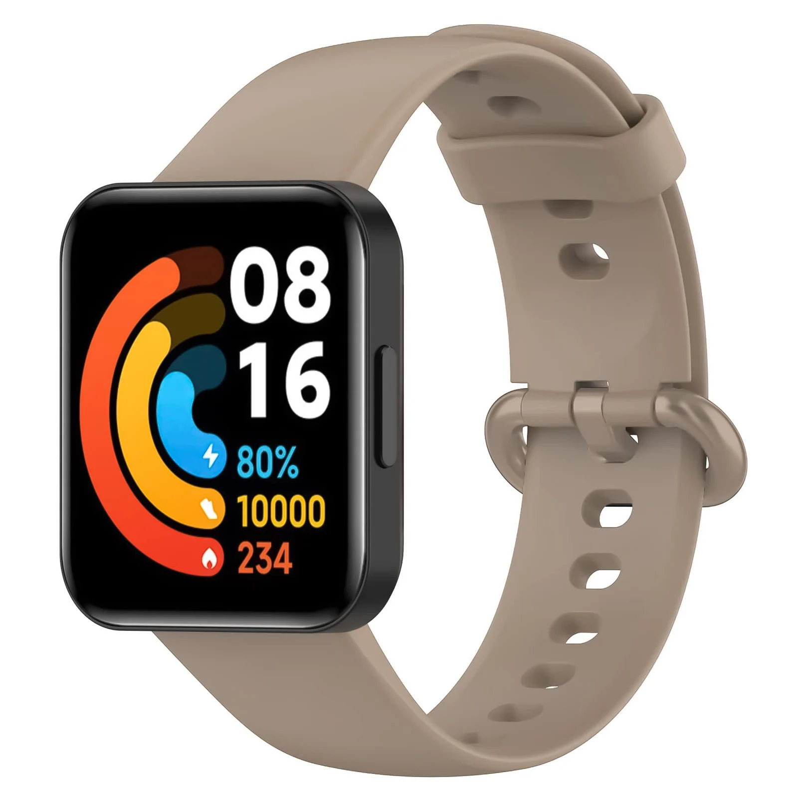DL3 Mobilak Strap Compatible with Xiaomi Redmi Watch 2 Lite/Poco Watch/Redmi Watch 2 / Horloge 2 Soft Replacement Sport Silicone Strap - Black