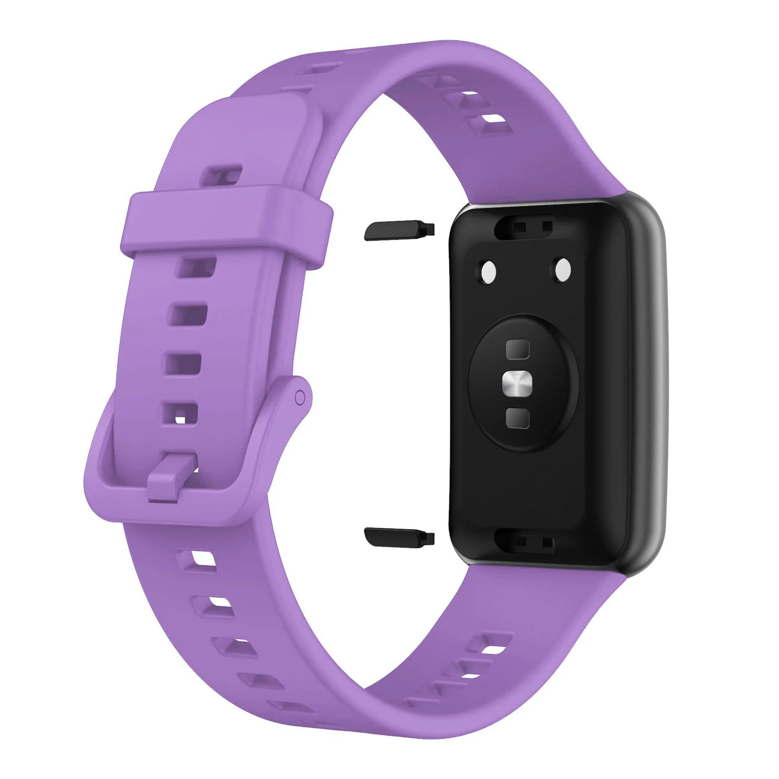 DL3 Mobilak Silicone Strap for Huawei Watch Fit, Soft Band Ultra-Light Waterproof Durable Adjustable Replacement Wristband - Purple