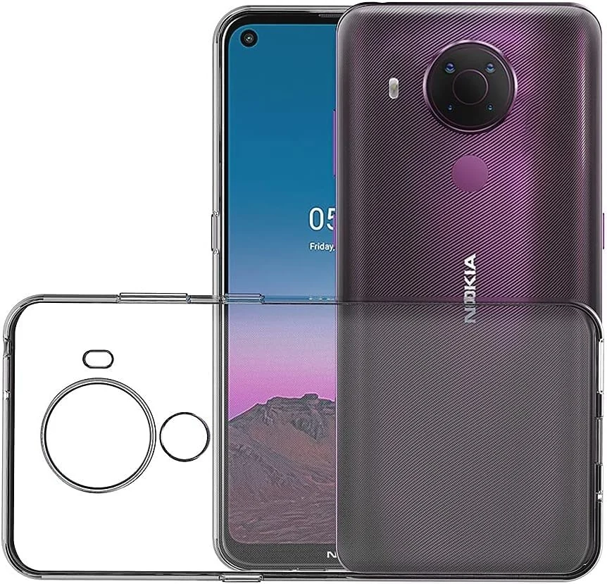 DL3 Mobilak Case Compatible with Nokia 3.4 / Nokia 5.4, Case Crystal Soft TPU Gel Case Flexible Silicone Anti-Scratch Camera Protection TPU Cover - Clear