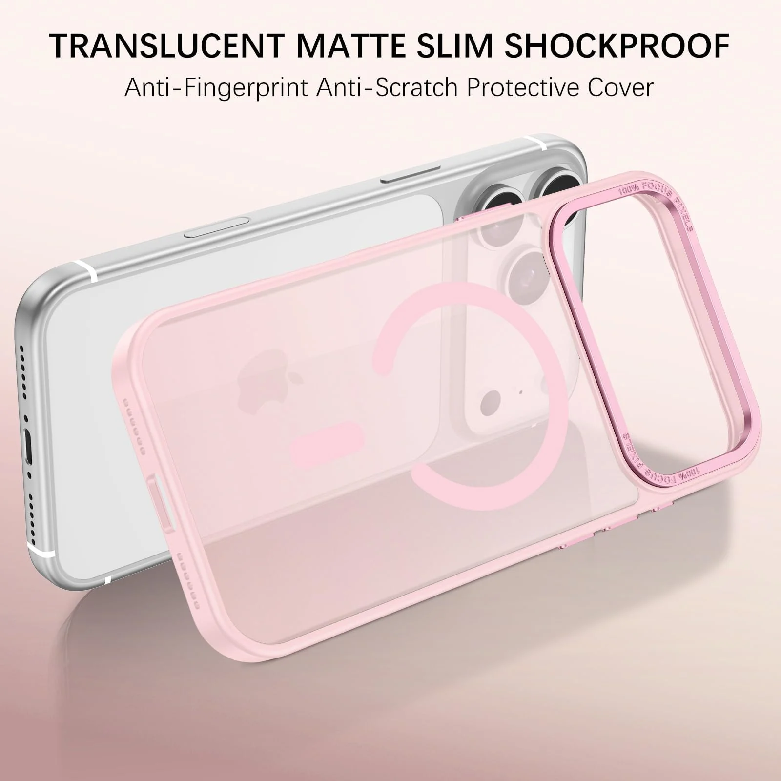 DL3 MOBILAK Protective Phone Case for Apple iPhone 18 Pro and 17 Pro - Pink