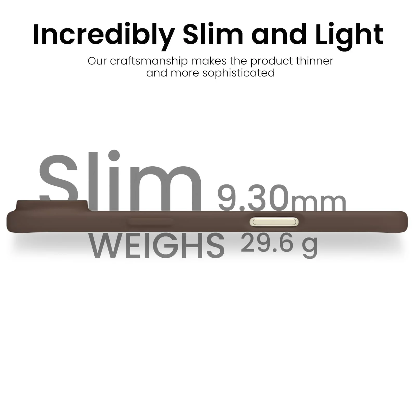 DL3 Mobilak Liquid Silicone Protective Case for iPhone 17 Air 6.5-Inch with Microfiber Lining and Shockproof Design - Brown