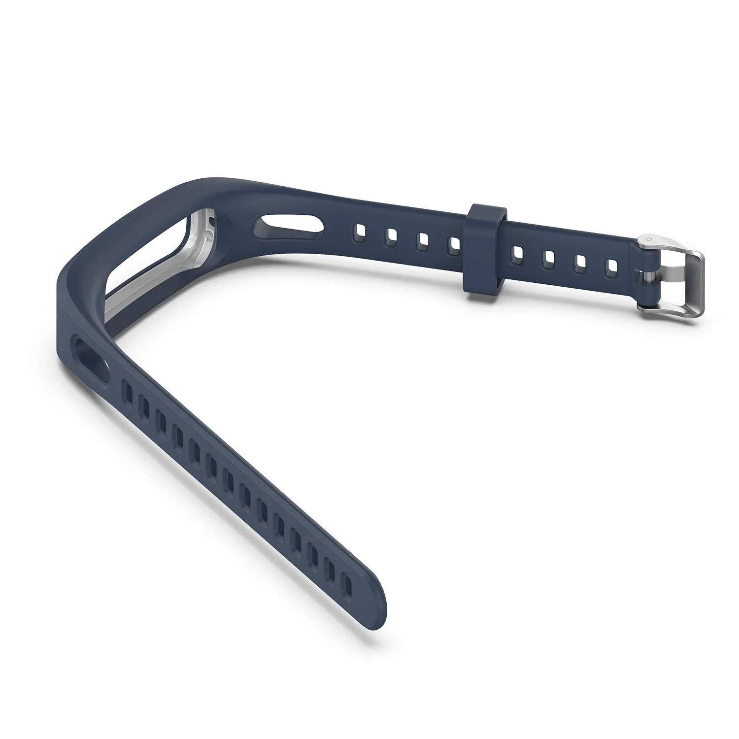 DL3 Mobilak Silicone Watch Band Strap Compatible for Huawei Honor Band 4 Running Version/Huawei Band 3e/ Band 4e Smart Watch Bracelet Replacement - Midnight Blue