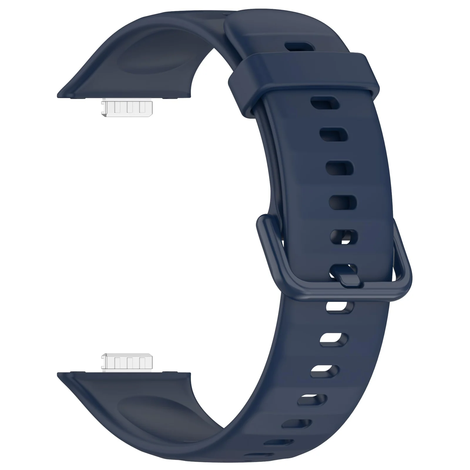 DL3 Mobilak Silicone Bracelet for Huawei Watch Fit 3/Watch Fit 4 Pro/Fit 4 Strap, Soft Silicone Sport Replacement Strap for Women/Men, Adjustable Waterproof Sports Band - Blue